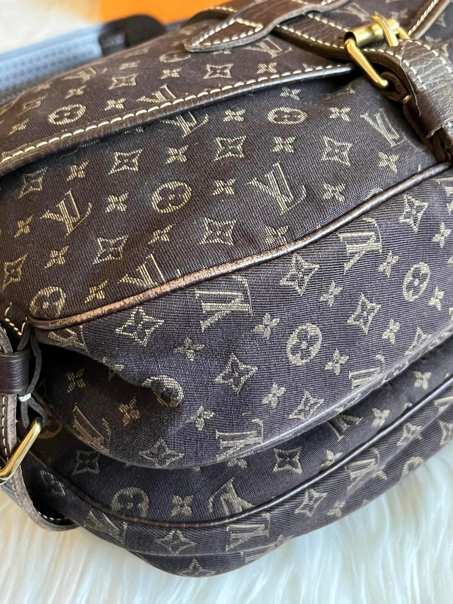 Louis Vuitton Mini Lin Saumur Ebene