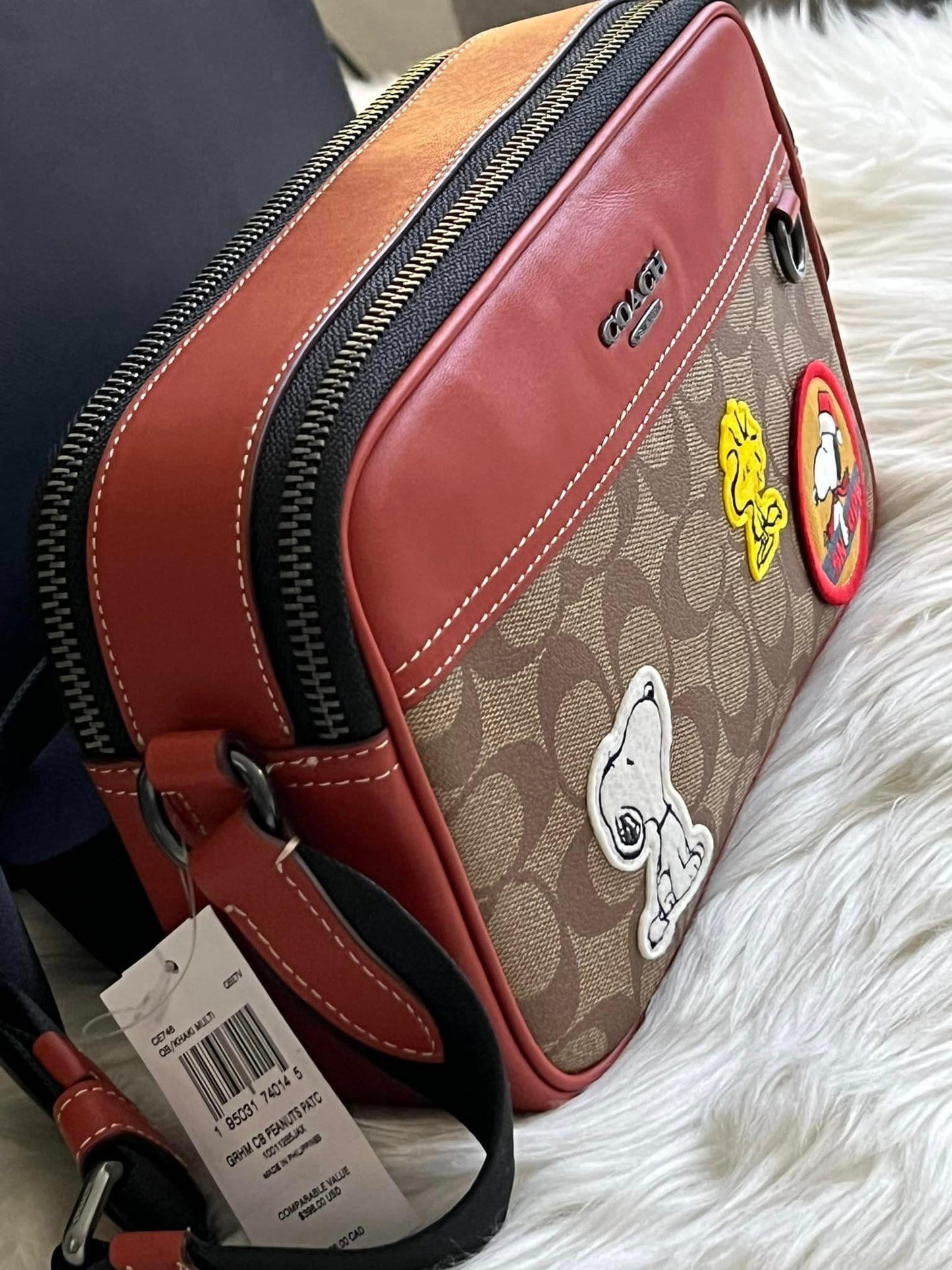 Coach X Peanuts Graham Crossbody in Signature Canvas with Patches