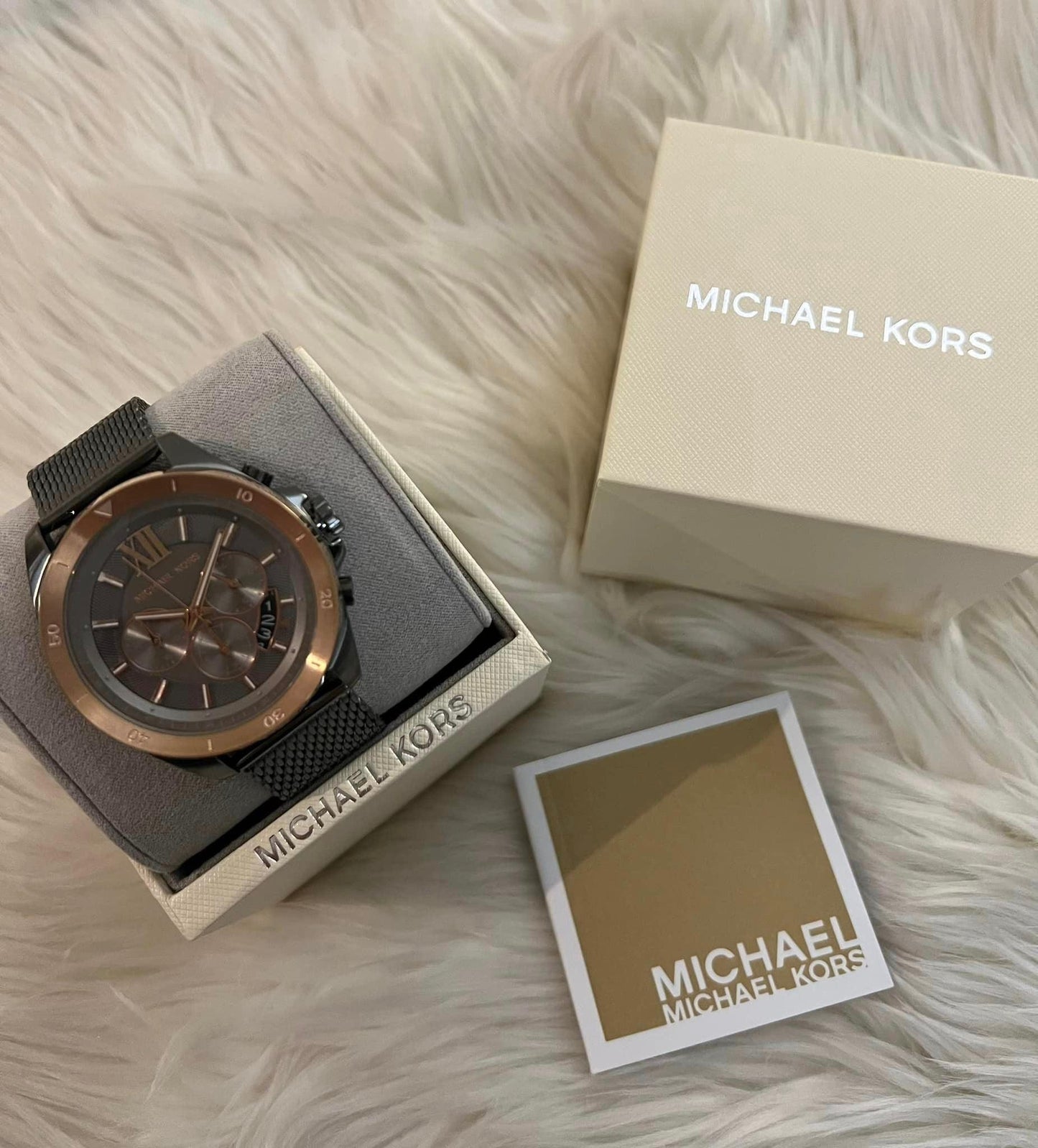 Michael Kors Men’s Oversized Brecken Gunmetal Mesh Watch