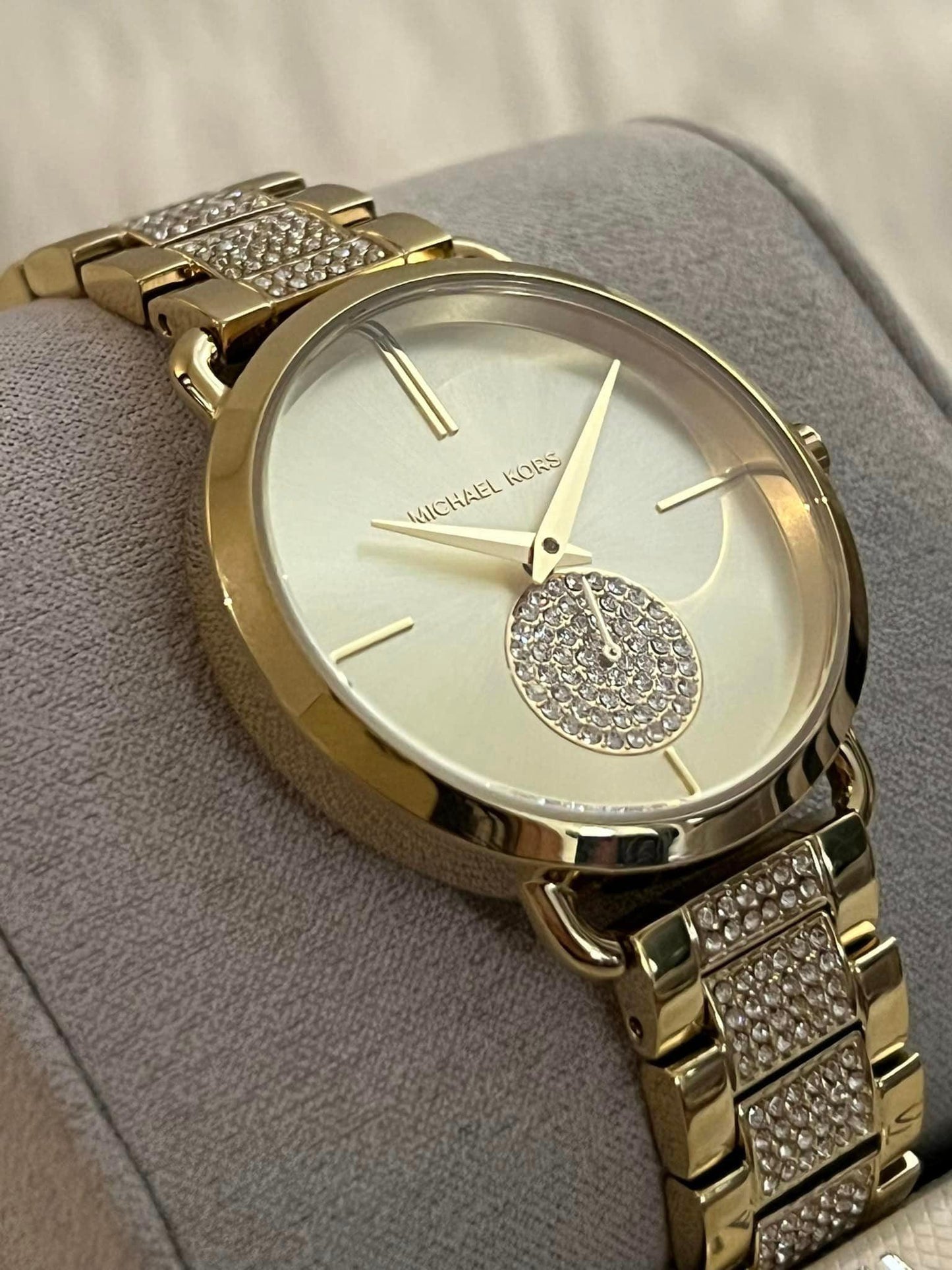 Michael Kors Women’s Portia Gold-Tone Stainless Steel Watch