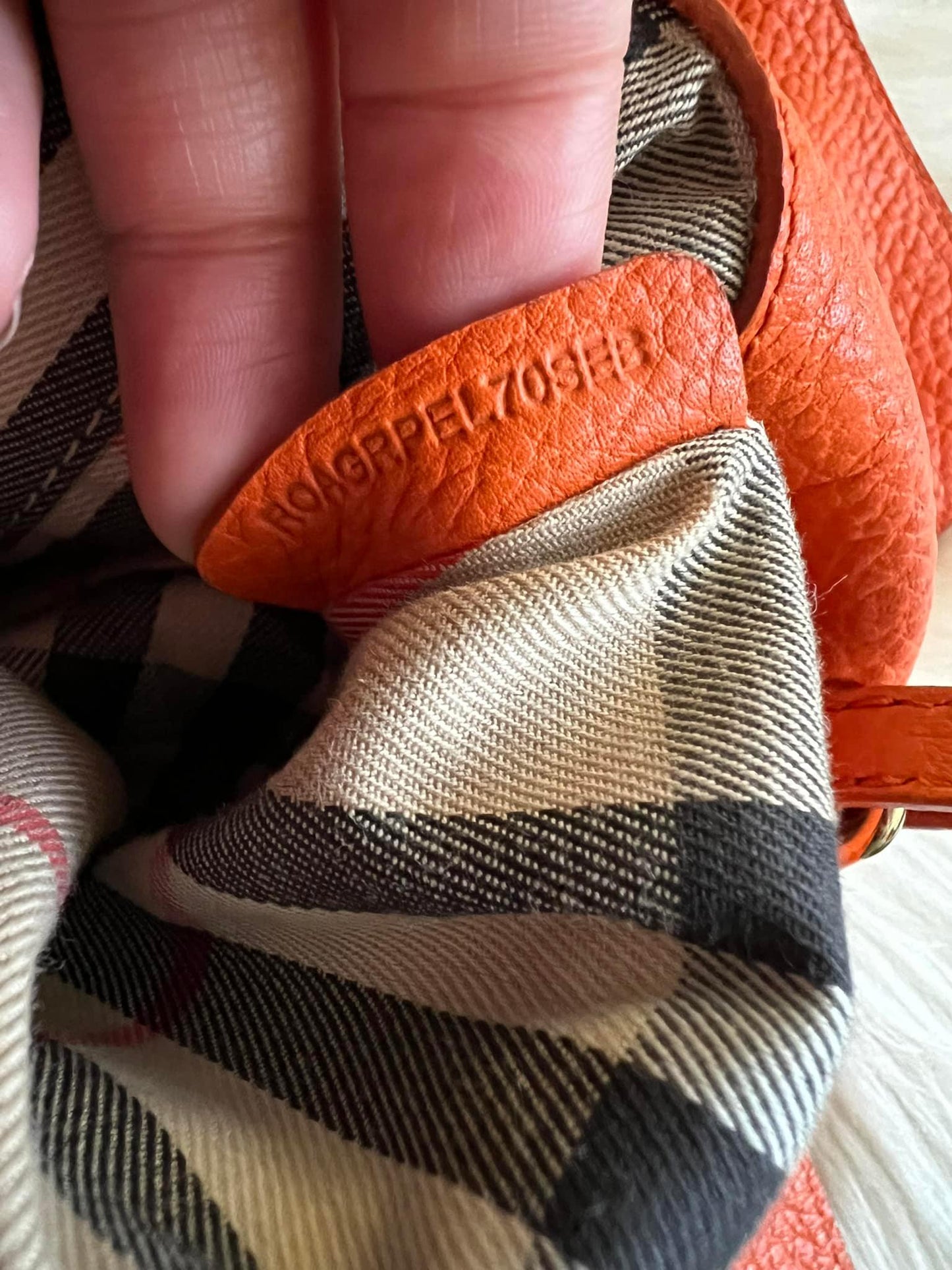 Burberry London Grainy Leather Small Leah Clutch