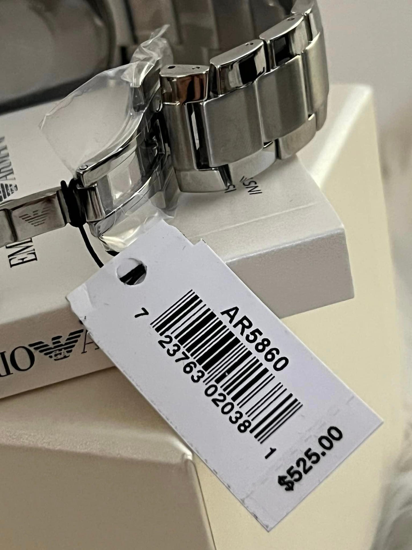 Emporio Armani Men’s Sport Steel Blue Dial Chronograph Watch