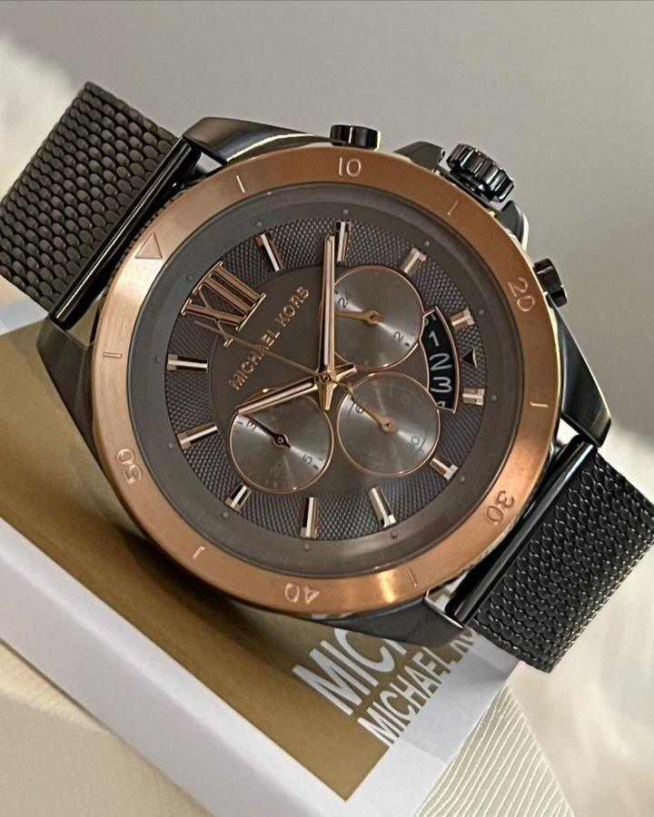 Michael Kors Men’s Oversized Brecken Gunmetal Mesh Watch