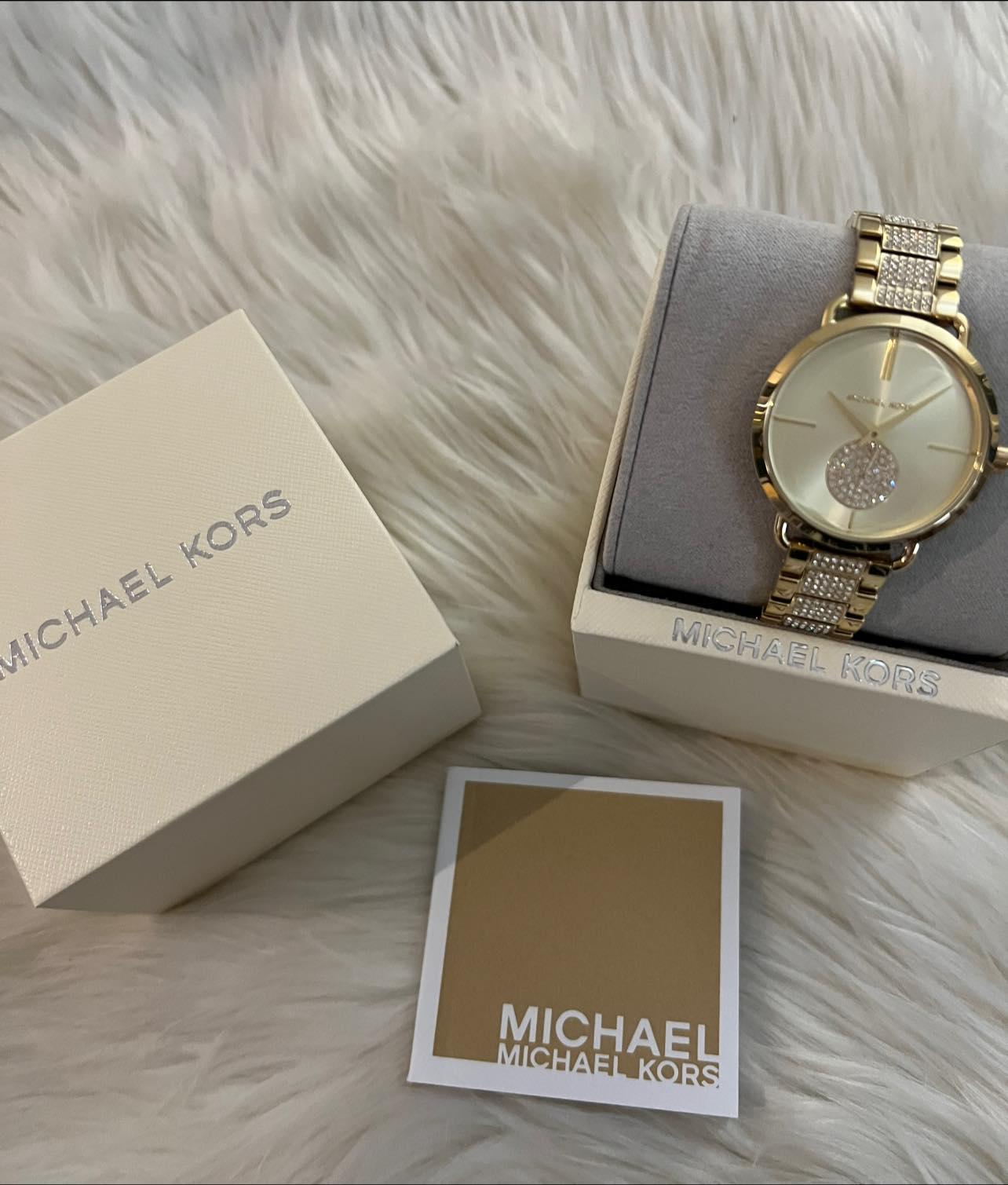 Michael Kors Women’s Portia Gold-Tone Stainless Steel Watch
