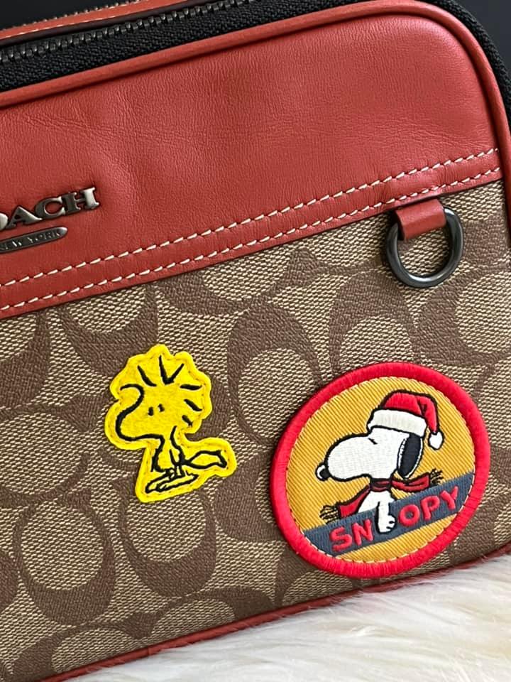 Coach X Peanuts Graham Crossbody in Signature Canvas with Patches