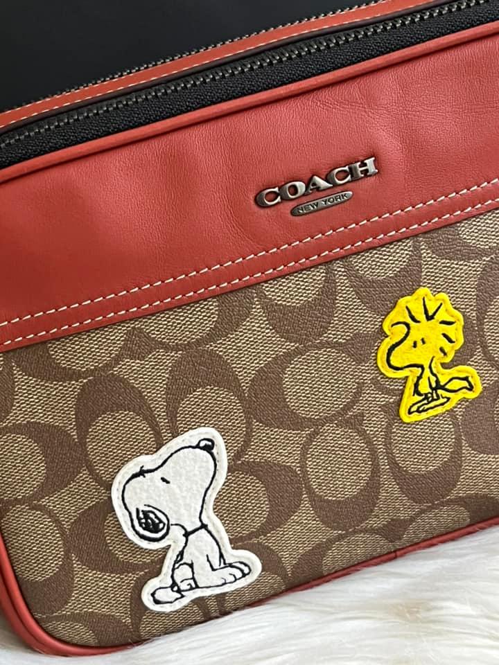 Coach X Peanuts Graham Crossbody in Signature Canvas with Patches