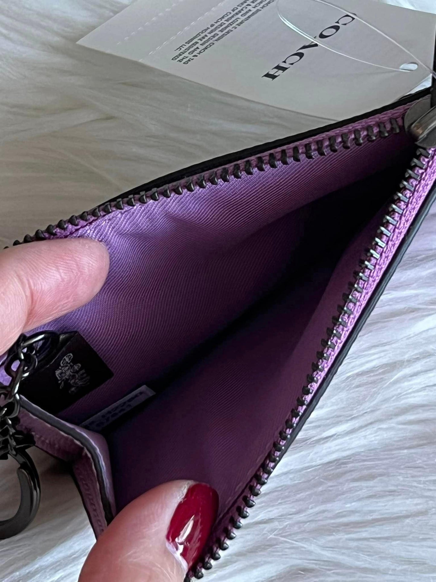Coach Crossgrain Mini Skinny ID Case