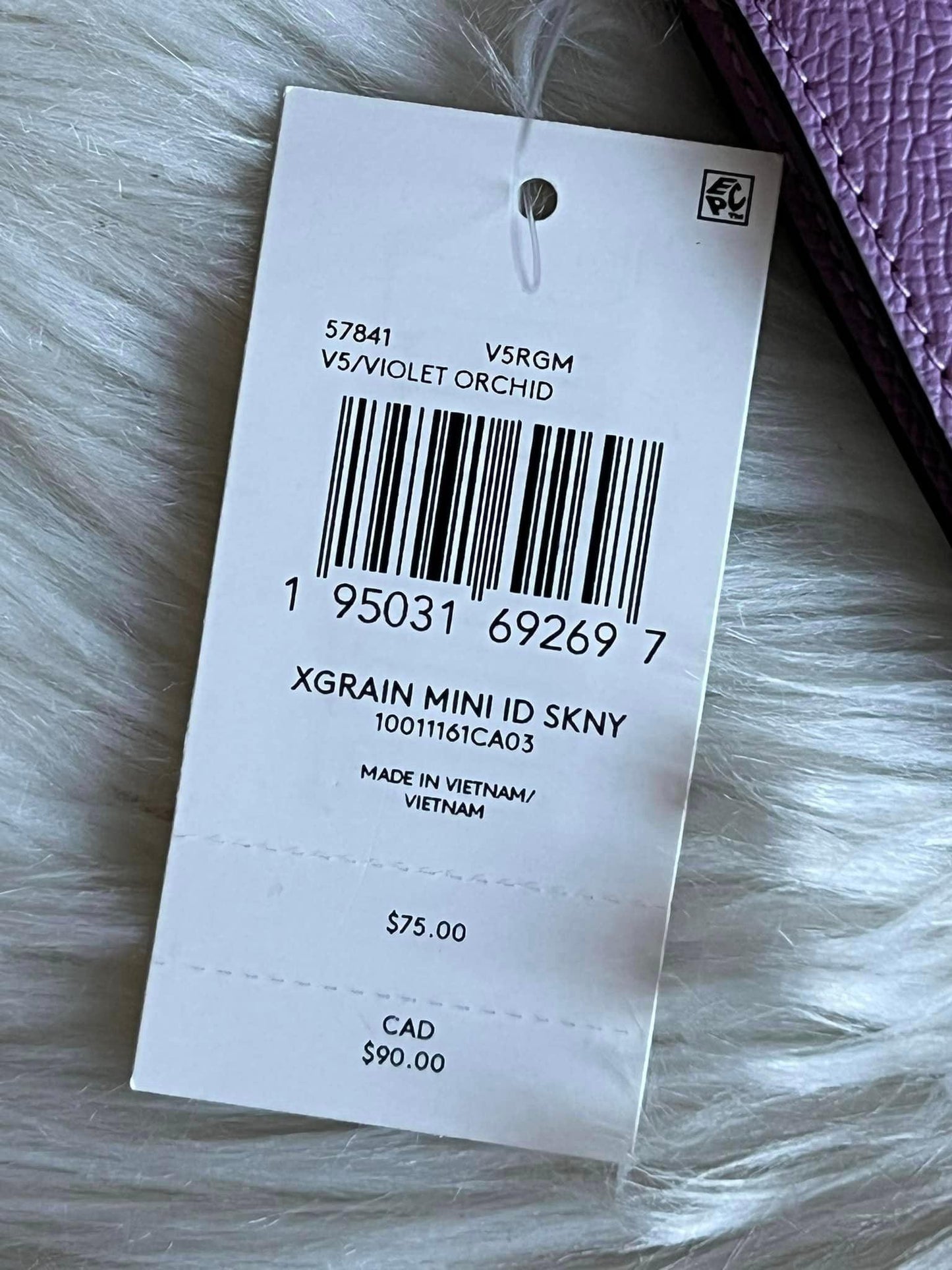 Coach Crossgrain Mini Skinny ID Case