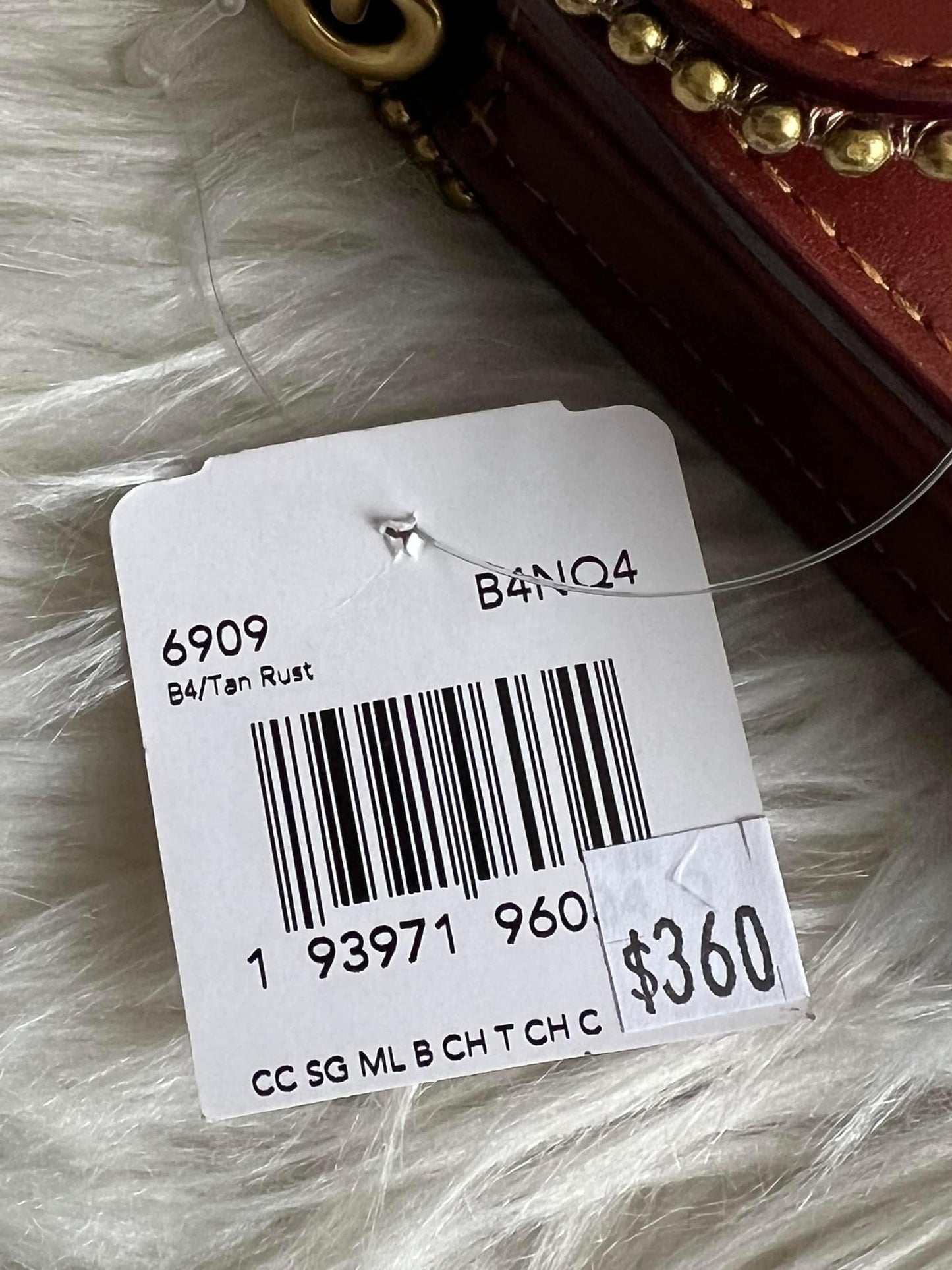 Coach Tabby Chain Clutch in Signature Canvas with Beadchain