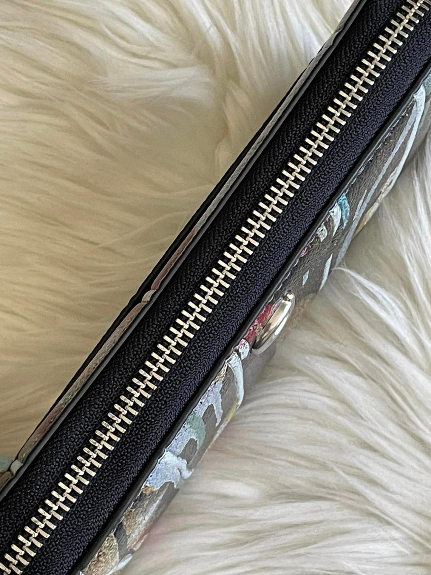 Coach X Mint + Serf Accordion Zip Wallet