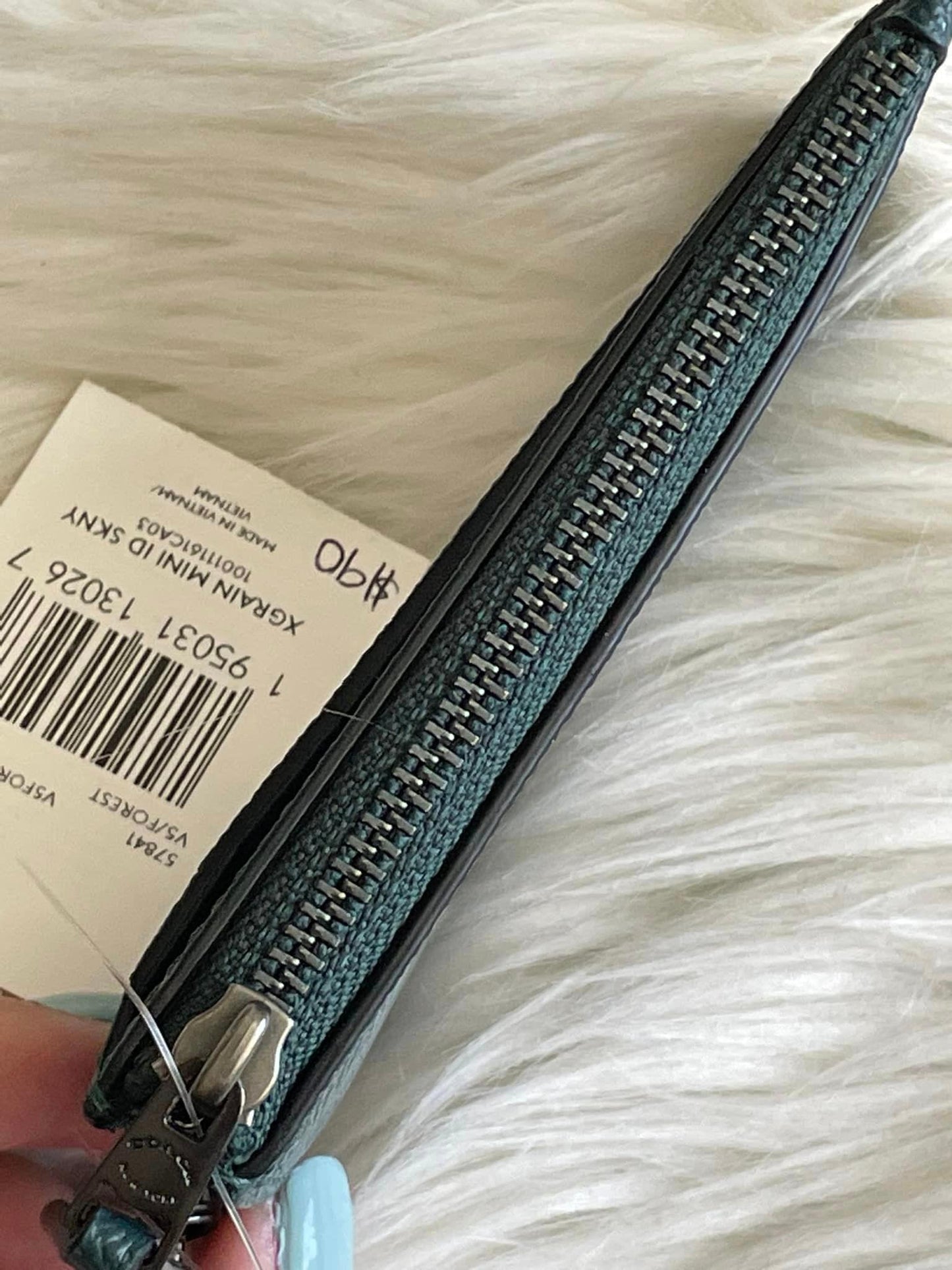 Coach Crossgrain Mini Skinny ID Case