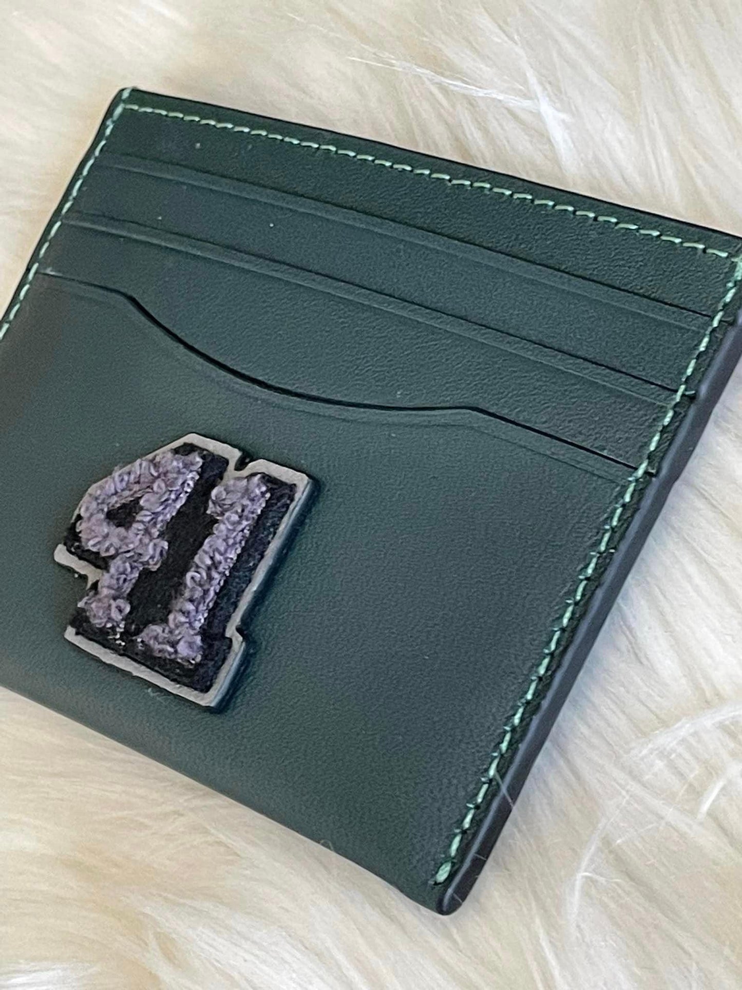 Coach Card Case with Varsity Patch