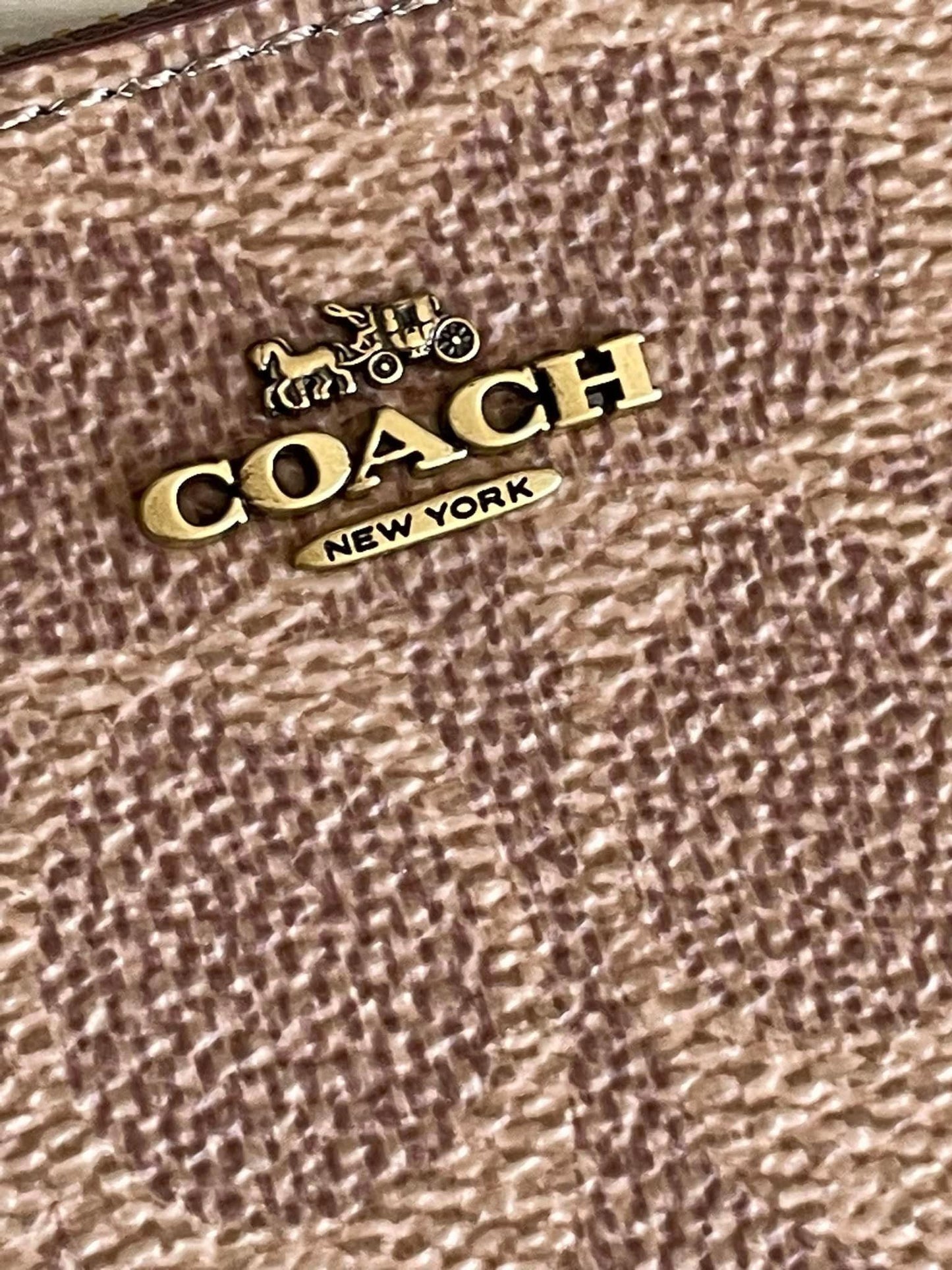 Coach Mini Skinny ID Case in Colorblock Signature Canvas