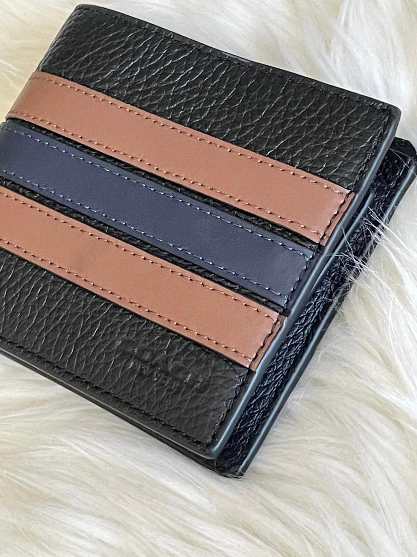 Coach Men’s 3-in-1 Wallet with Varsity Stripe