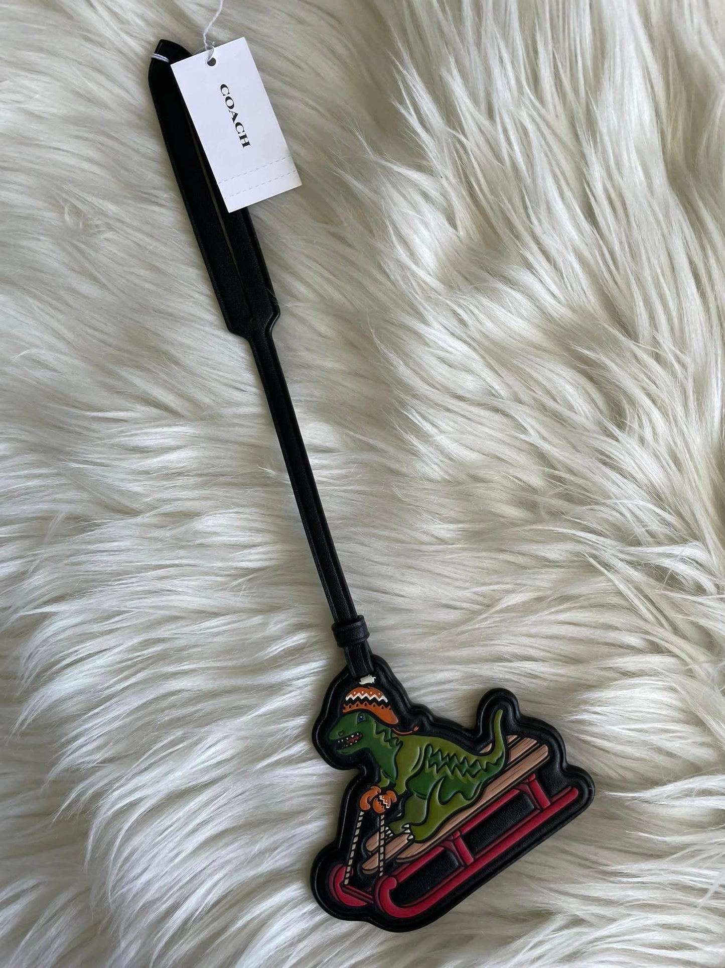 Coach Rexy Sled Bag Charm in Signature Canvas