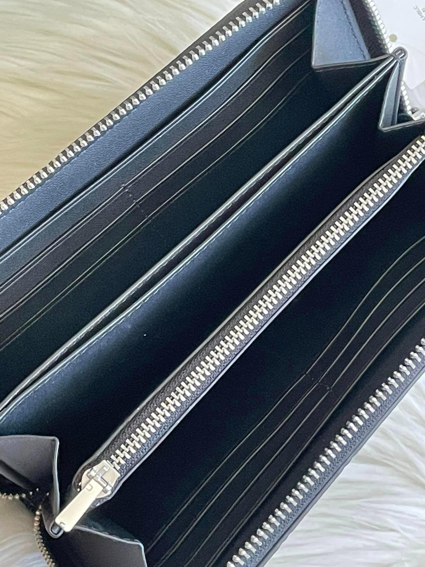 Coach X Mint + Serf Accordion Zip Wallet