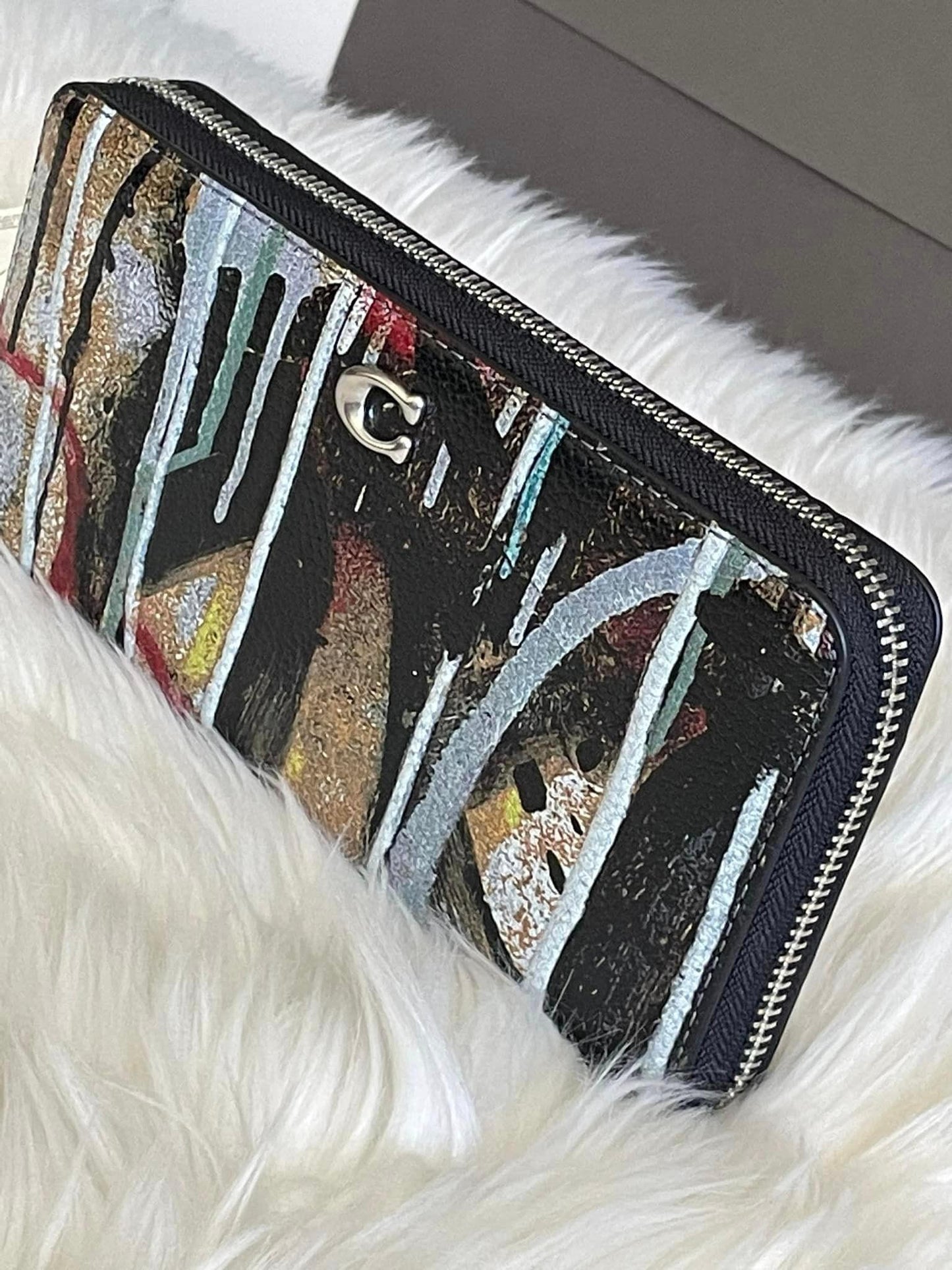 Coach X Mint + Serf Accordion Zip Wallet