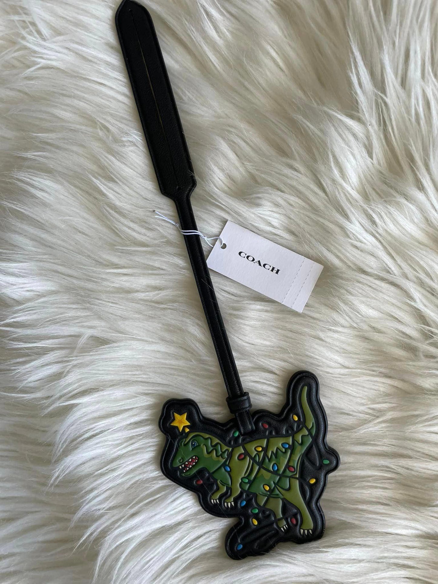 Coach Rexy Tree Bag Charm in Signature Canvas
