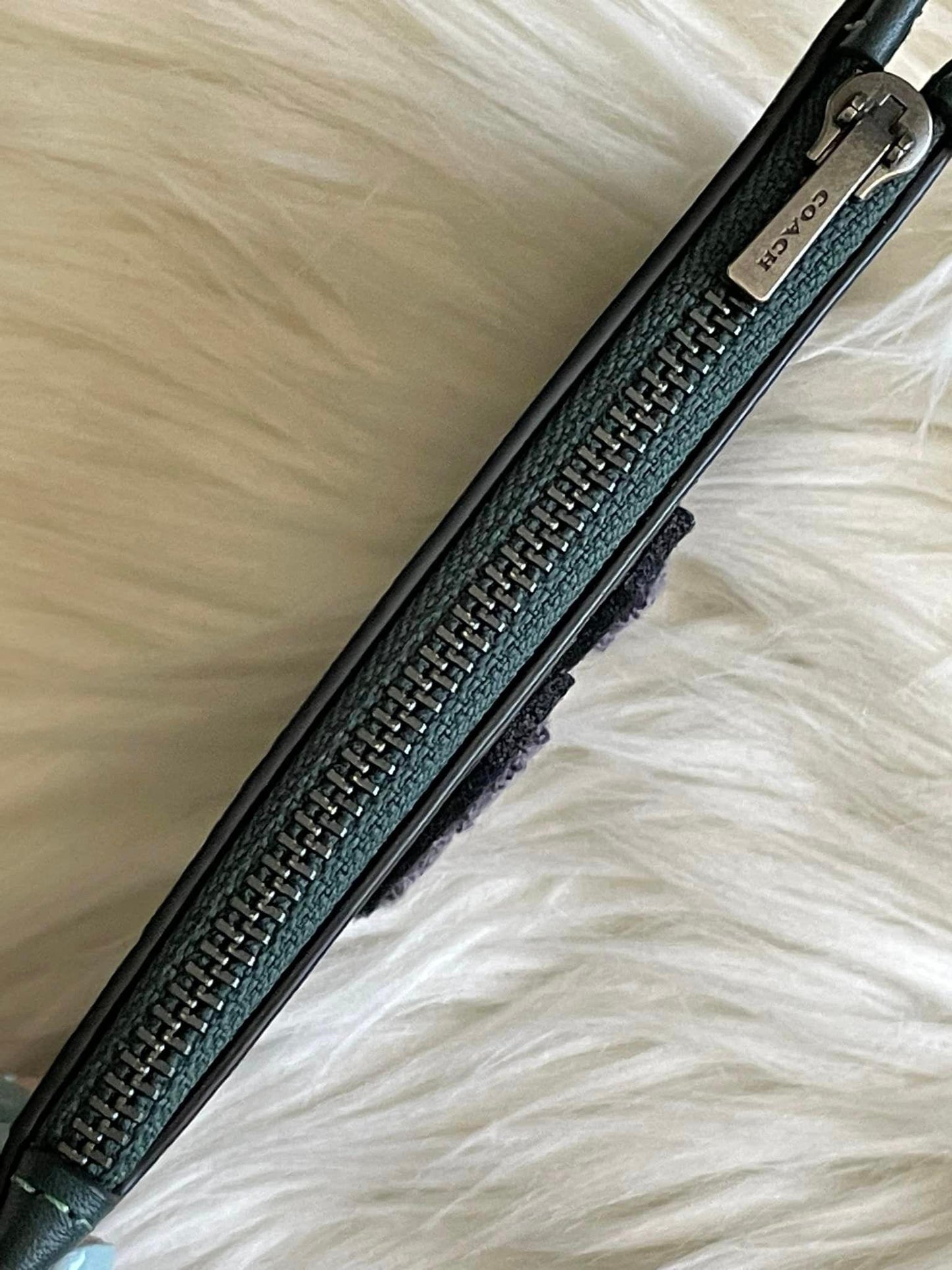 Coach Zip Card Case with Varsity Patch