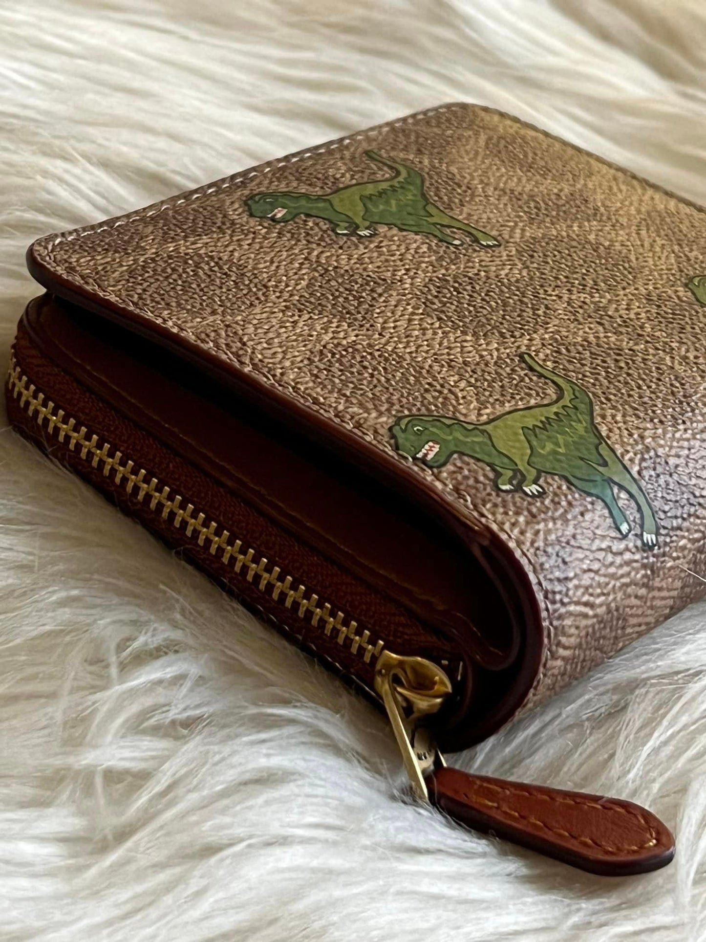 Coach Billfold Wallet in Signature Canvas with Rexy Print