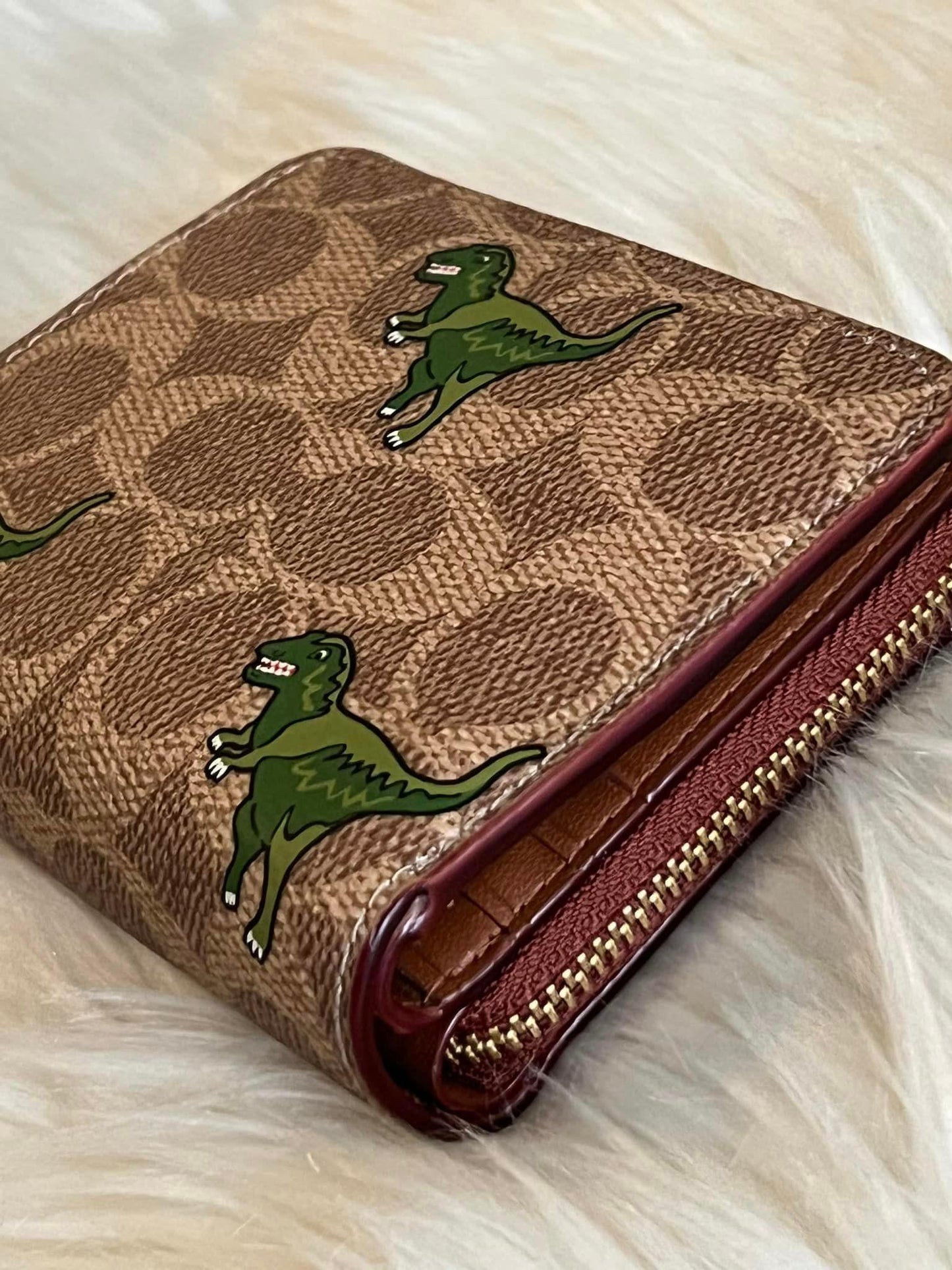 Coach Billfold Wallet in Signature Canvas with Rexy Print