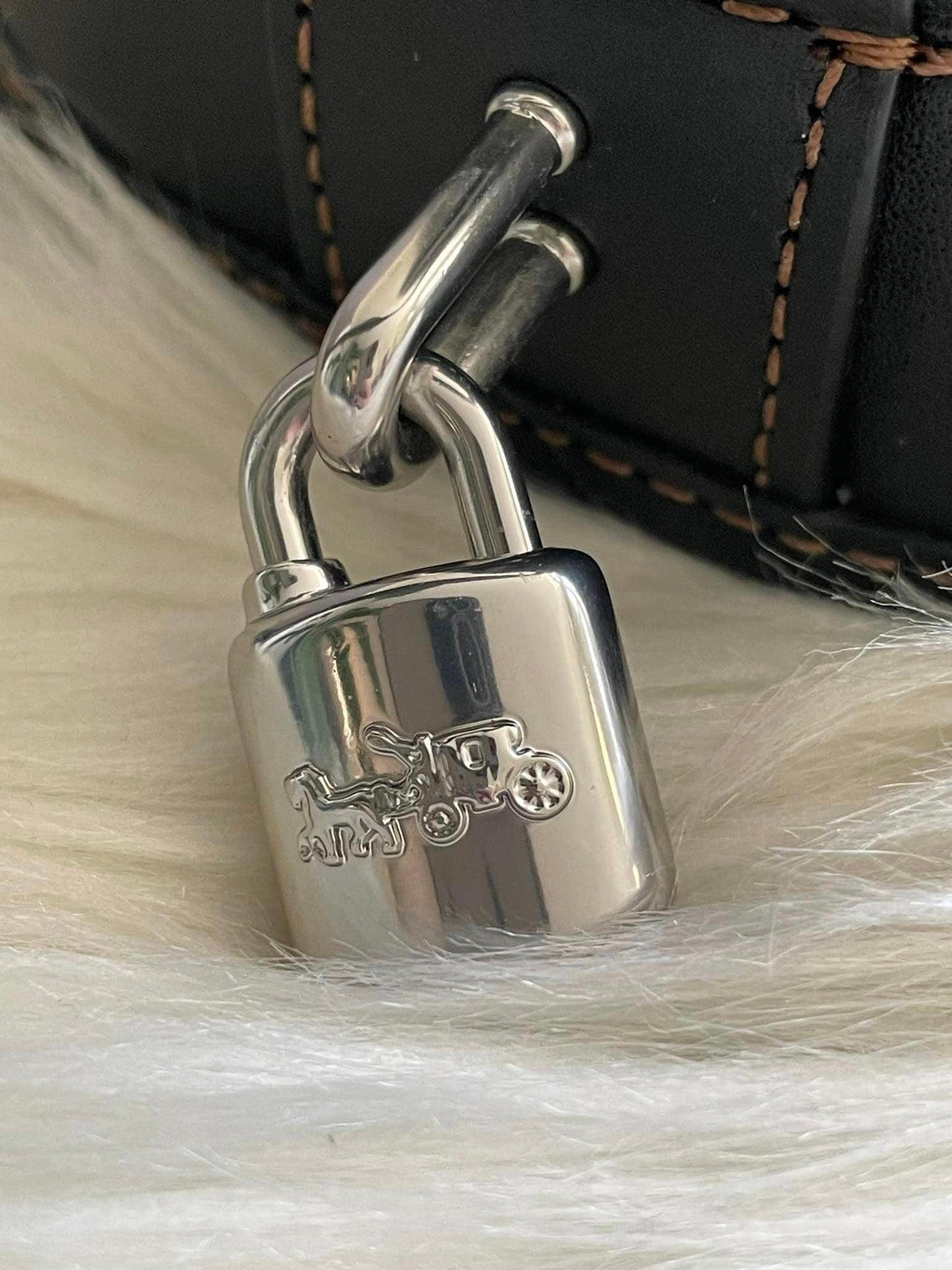 Coach Revel Bag 24 with Plaid Print