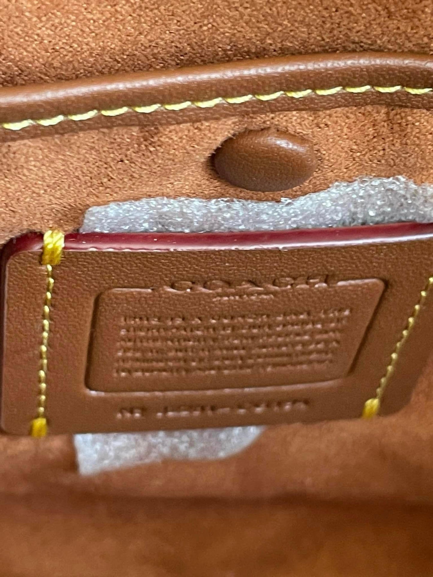 Coach Revel Bag 24 with Plaid Print