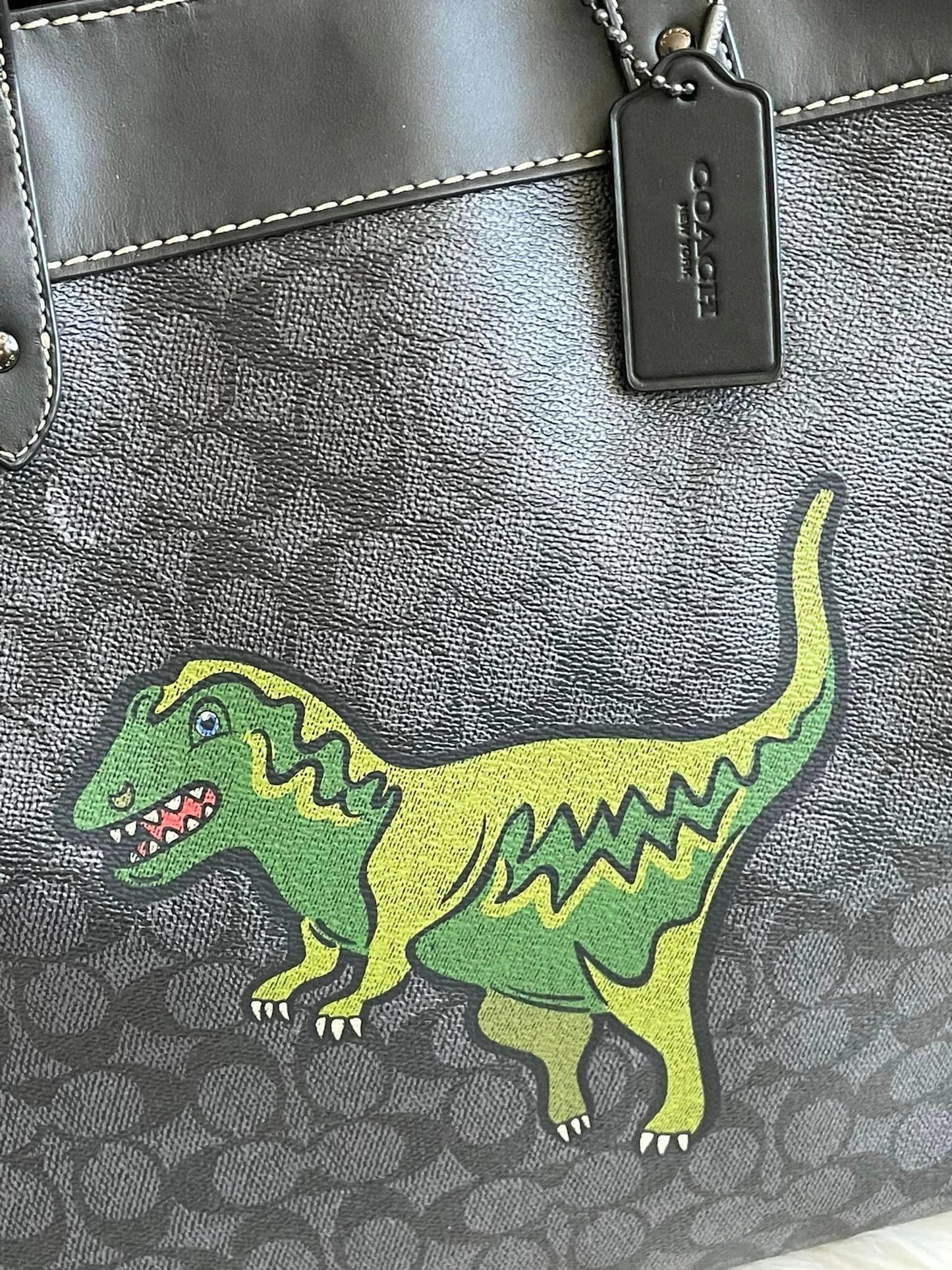 Coach Field Tote 40 in Signature Canvas with Rexy