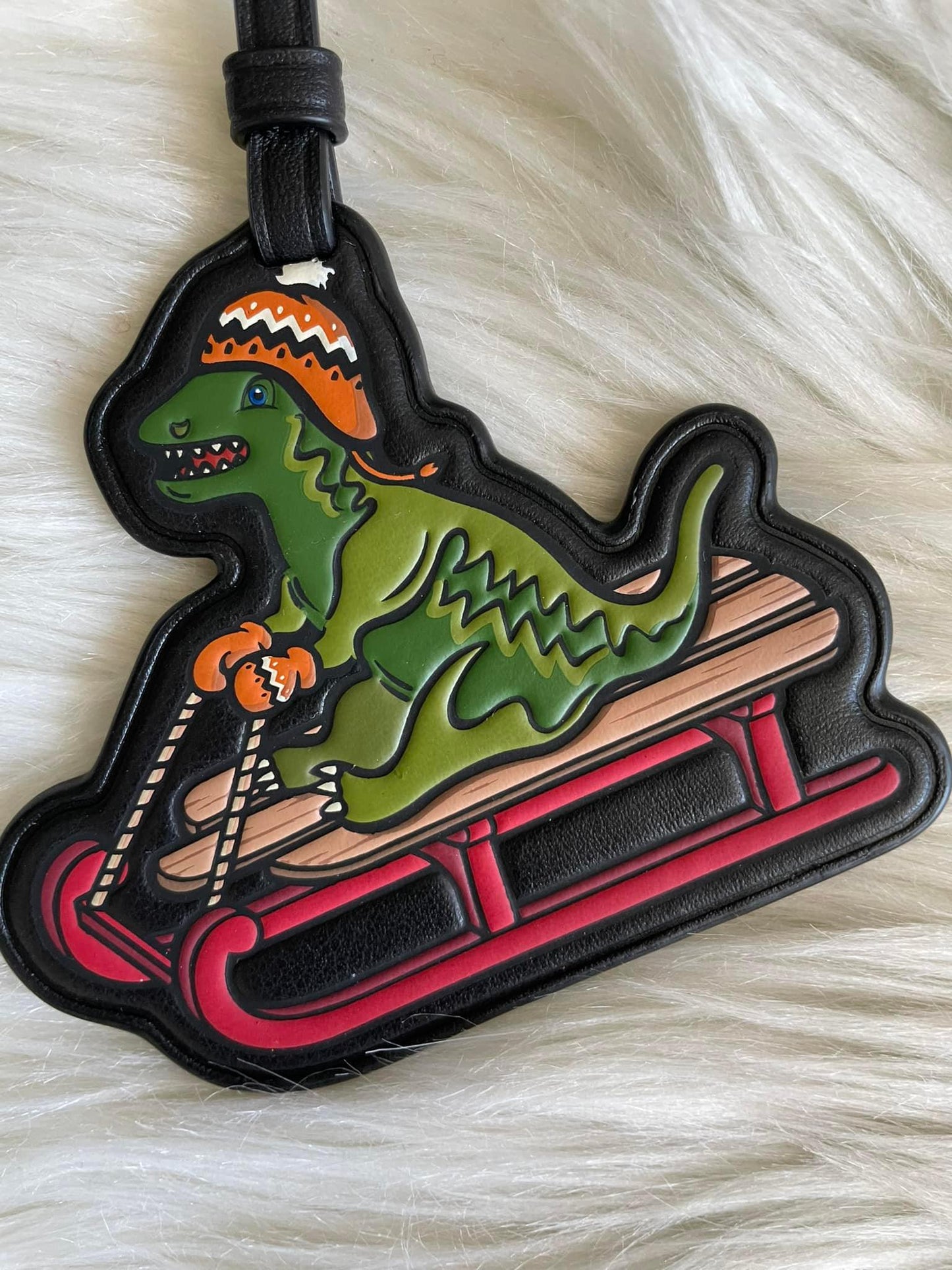 Coach Rexy Sled Bag Charm in Signature Canvas