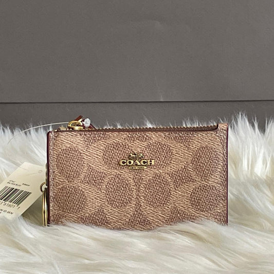 Coach Mini Skinny ID Case in Colorblock Signature Canvas