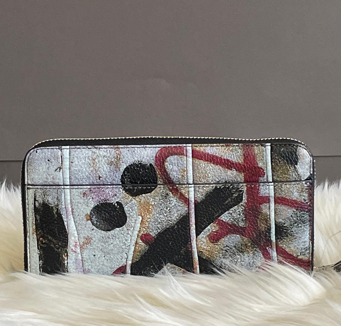 Coach X Mint + Serf Accordion Zip Wallet