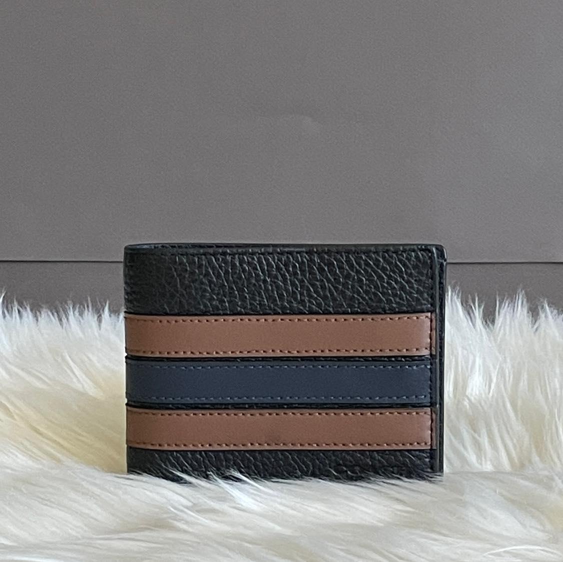 Coach Men’s 3-in-1 Wallet with Varsity Stripe
