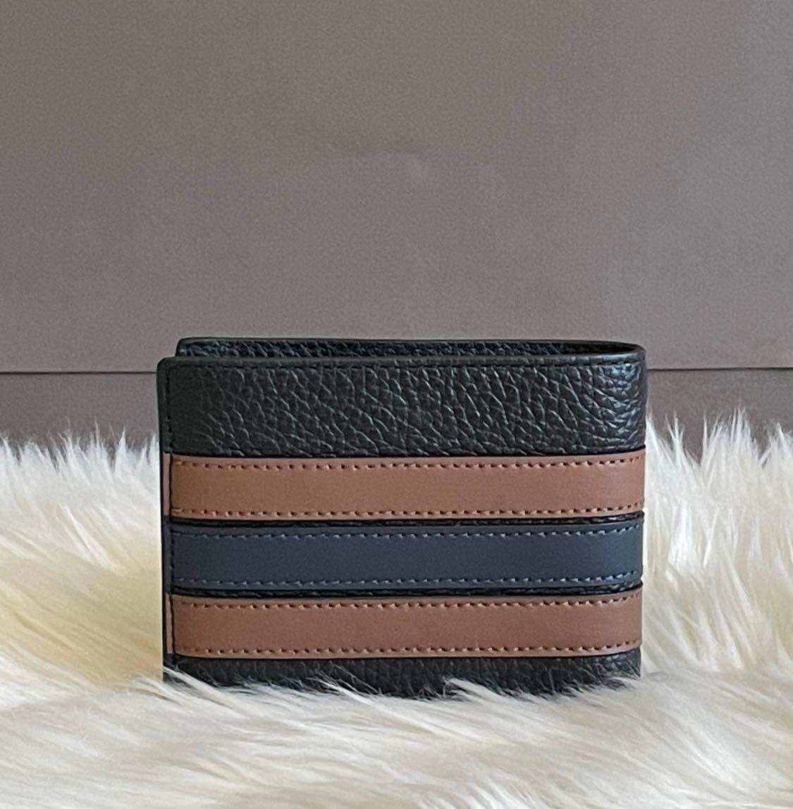 Coach Men’s 3-in-1 Wallet with Varsity Stripe