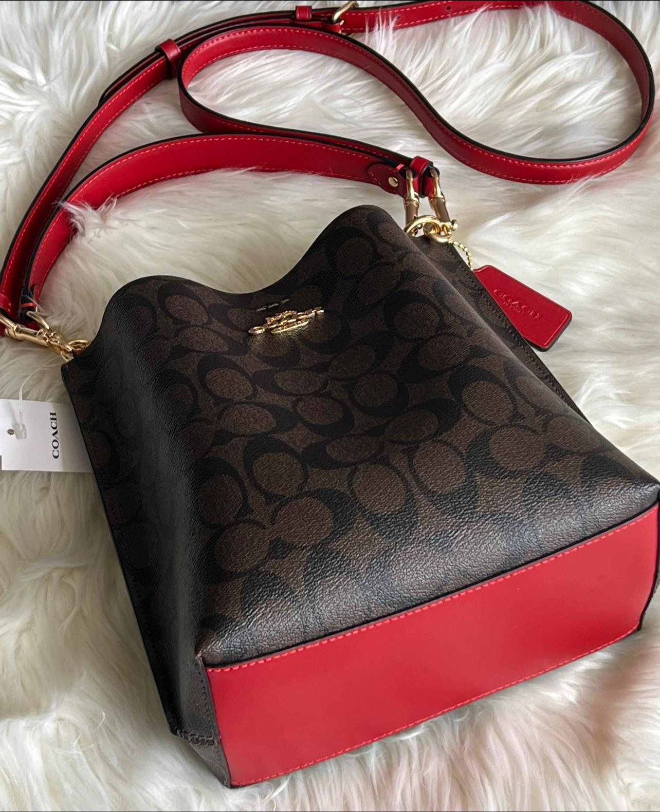 Coach Mollie Bucket Bag 22 in Signature Canvas