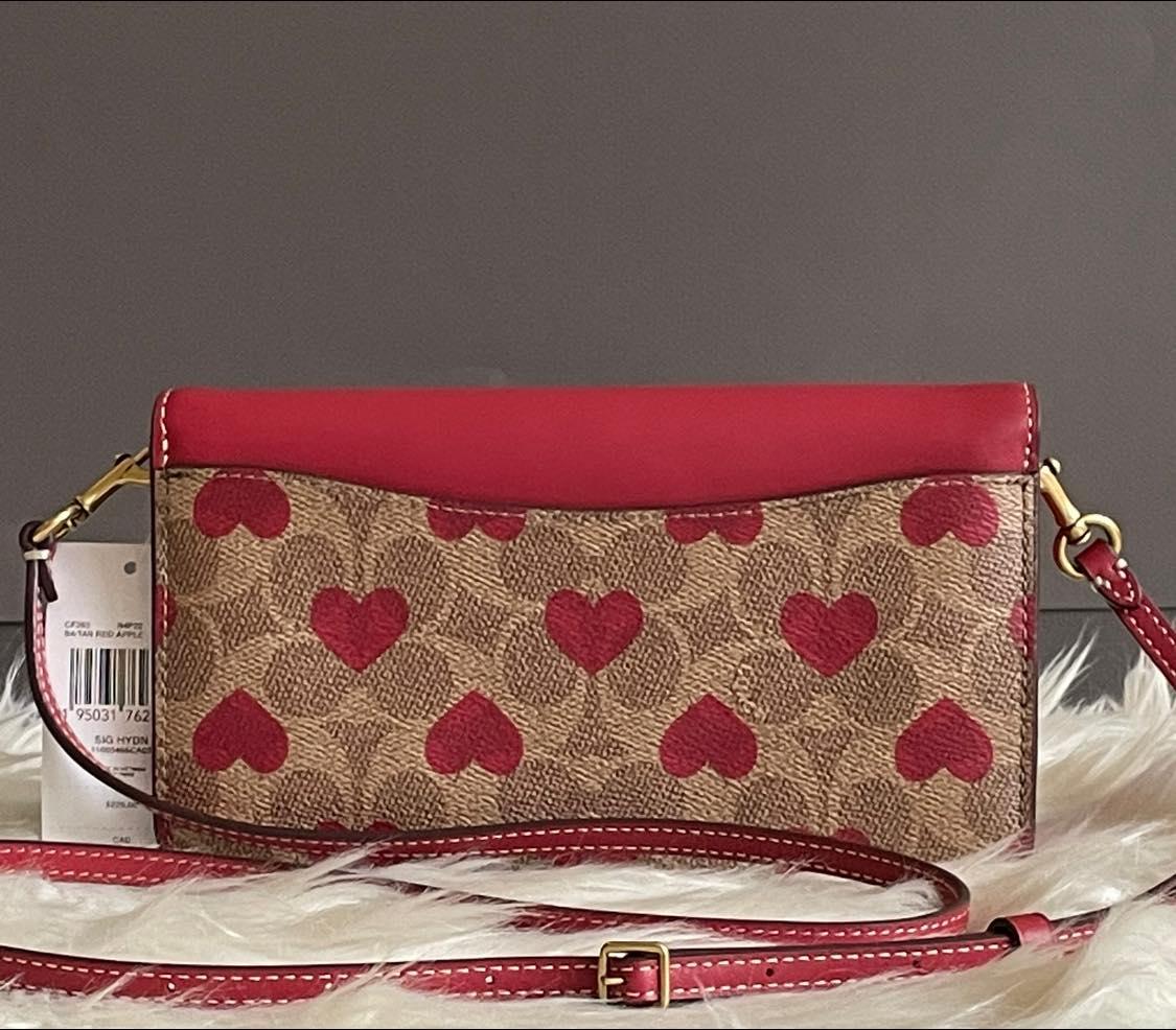 Coach Hayden Crossbody in Signature Canvas with Heart Print