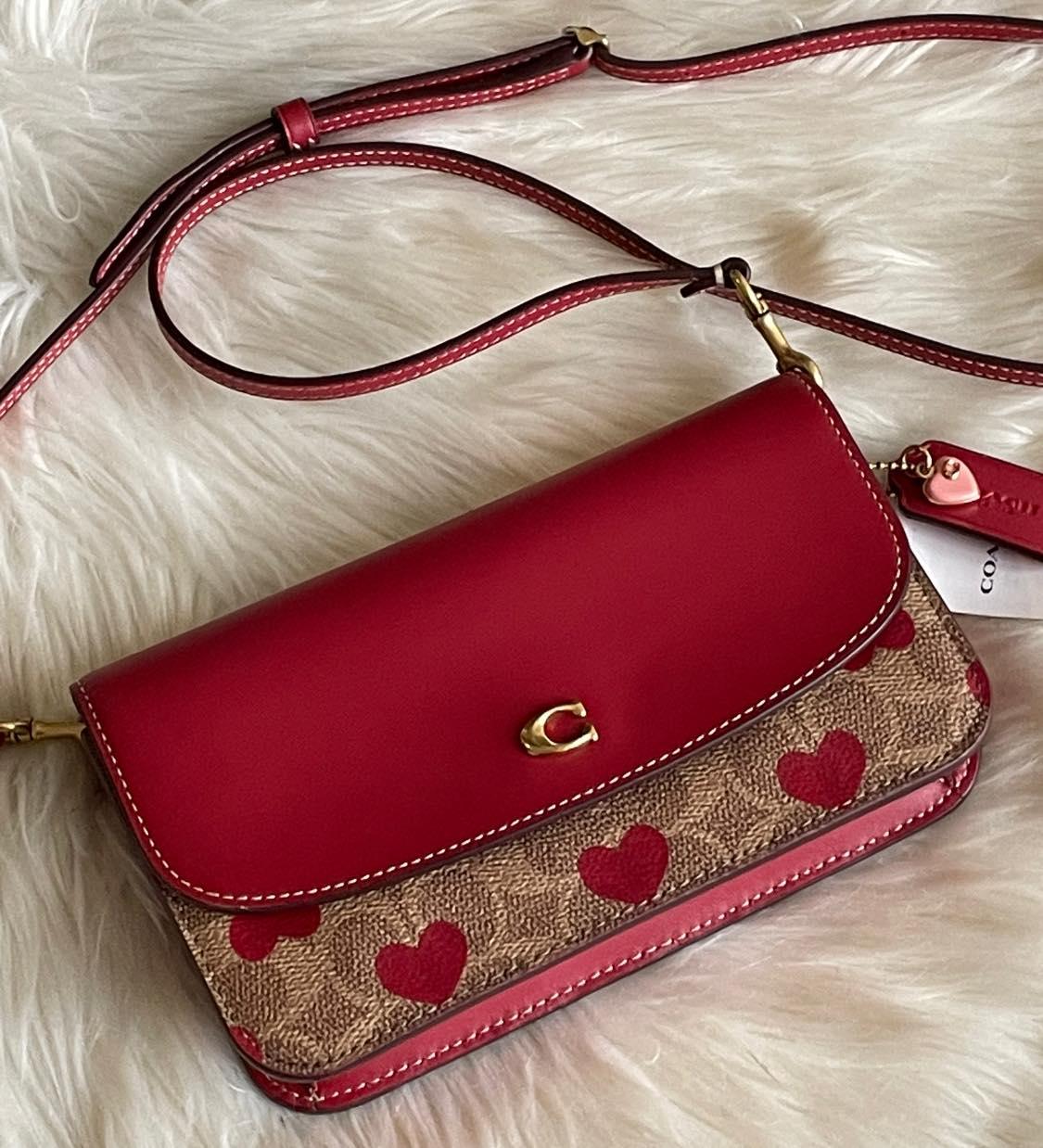 Coach Hayden Crossbody in Signature Canvas with Heart Print