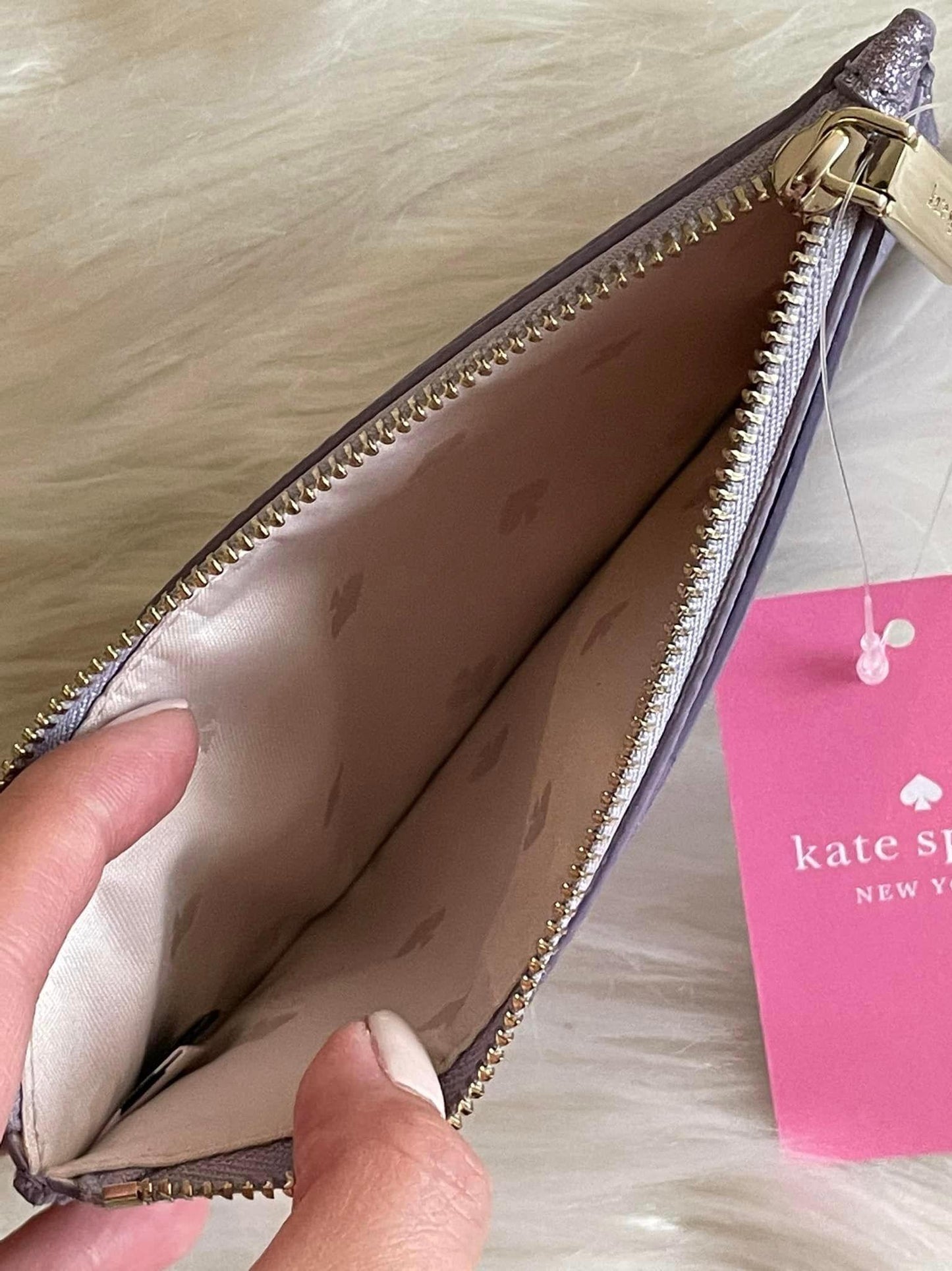 Kate Spade Glitter Large Slim Cardholder