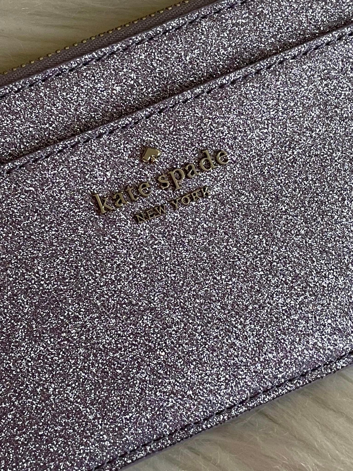 Kate Spade Glitter Large Slim Cardholder