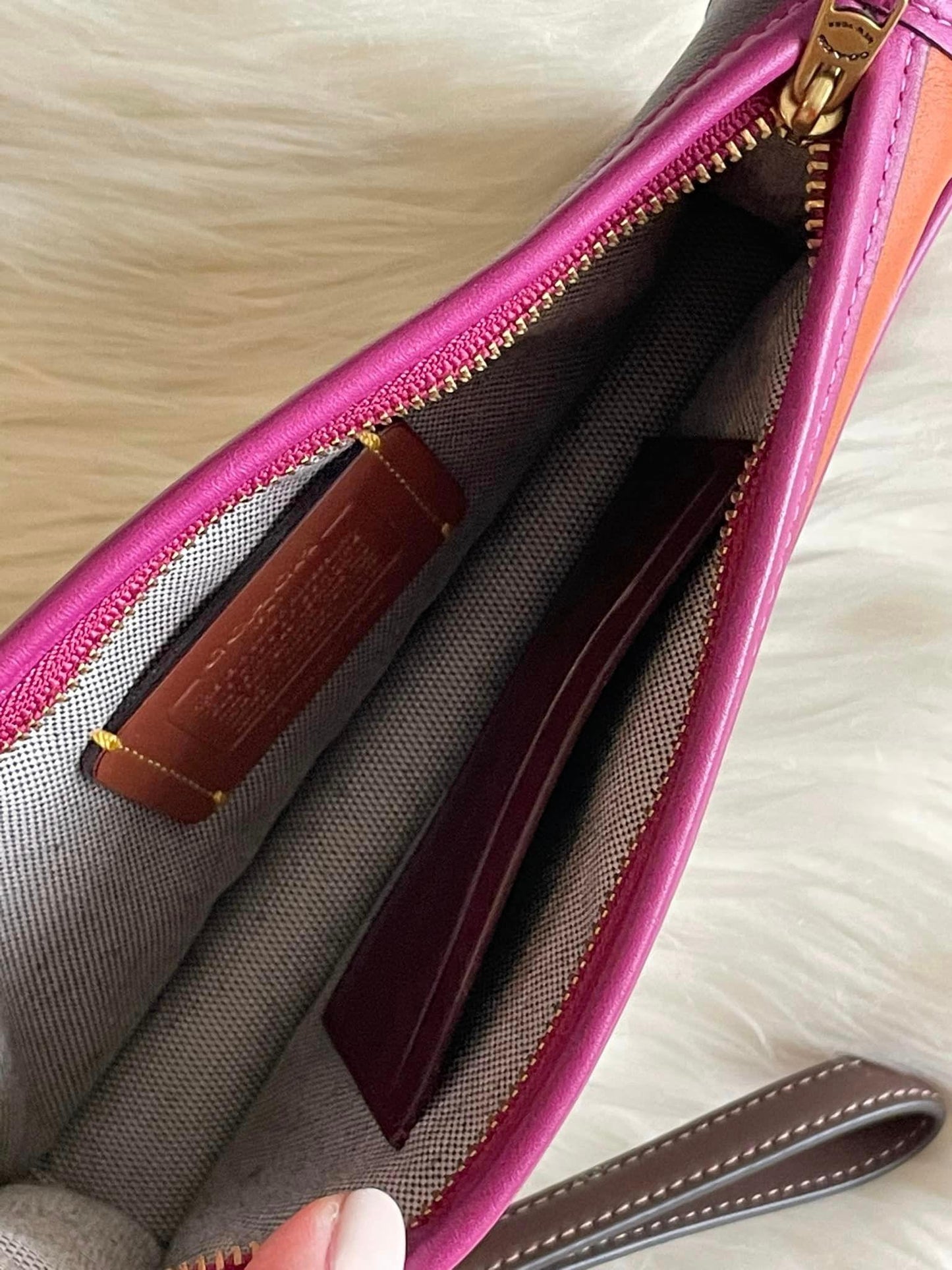 Coach Britt Wristlet in Colorblock