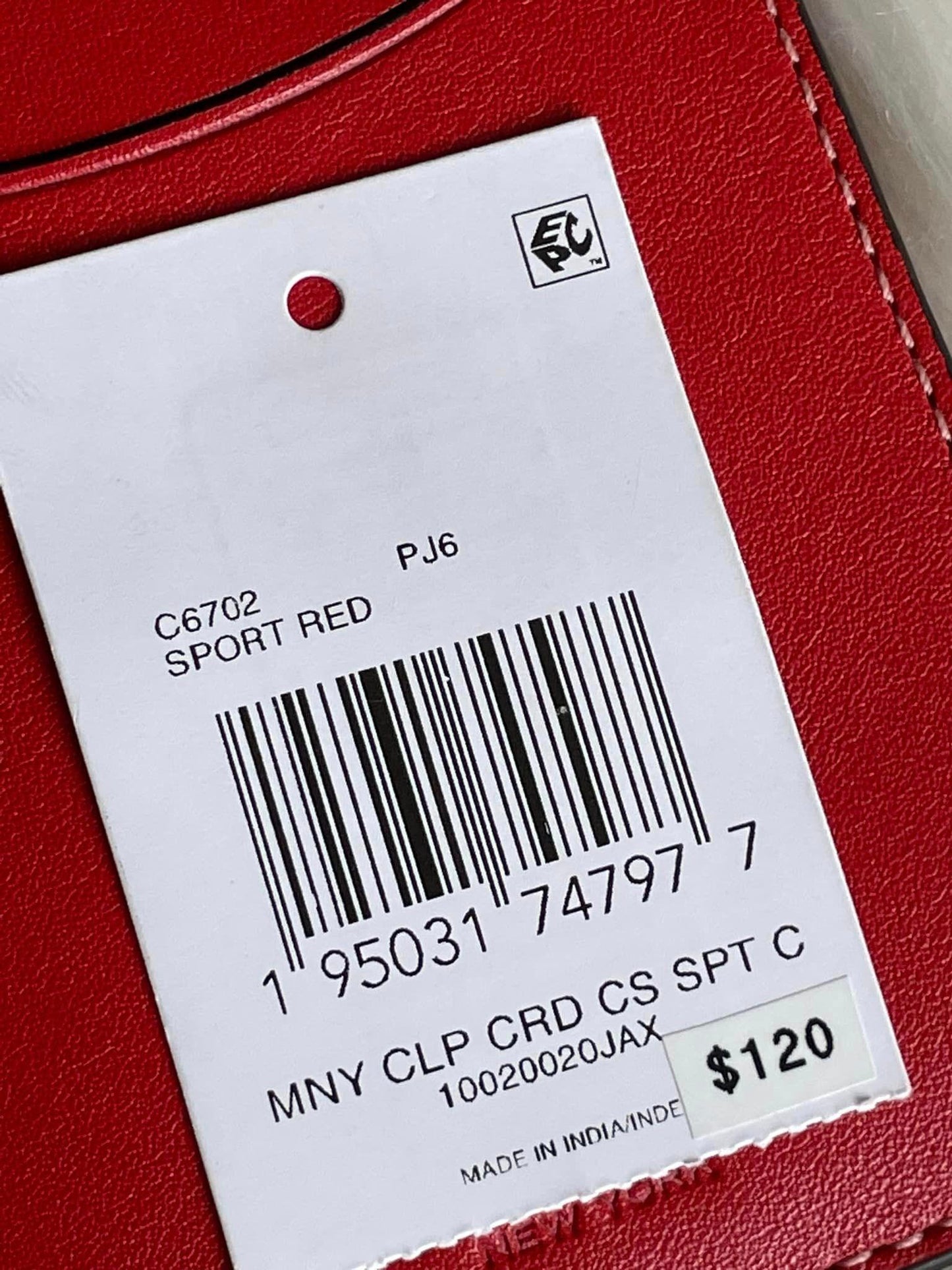 Coach Money Clip Card Case