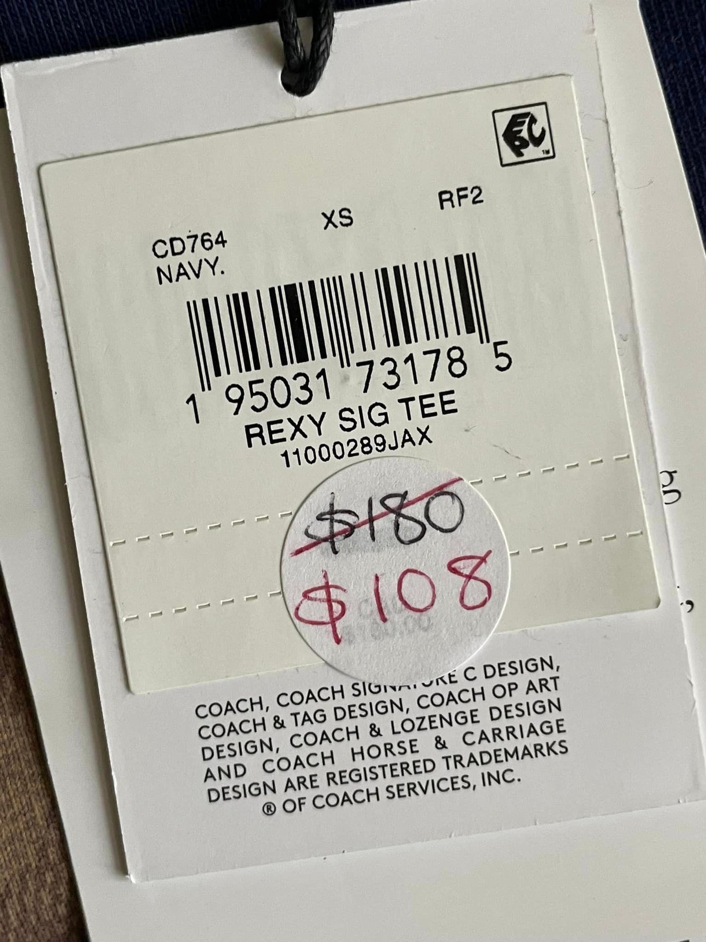 Coach Signature Rexy T-shirt in Organic Cotton