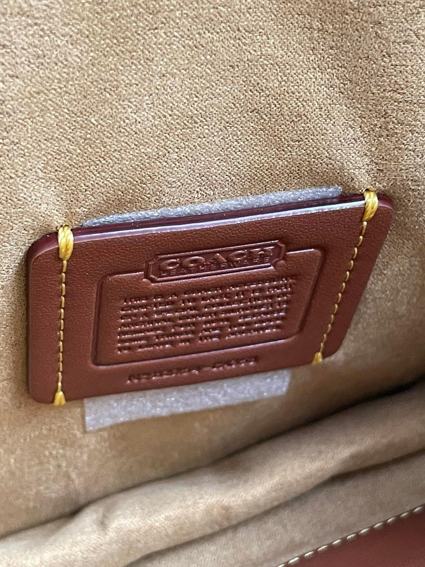 Coach Foldover Cut Out Clutch Crossbody in Signature Jacquard