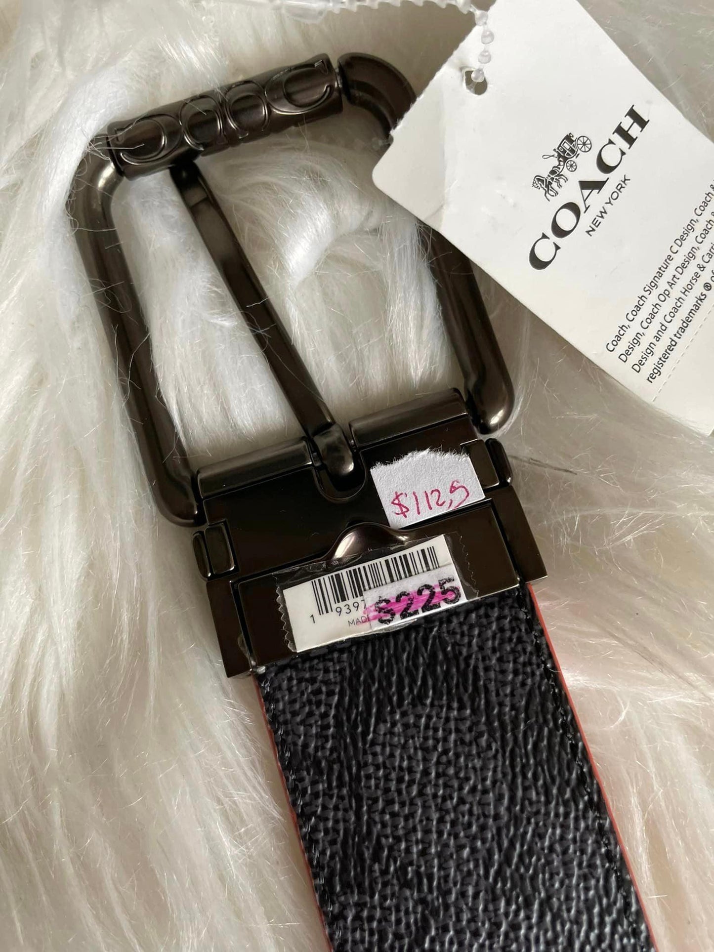 Coach Roller Buckle Cut to Size Reversible Belt