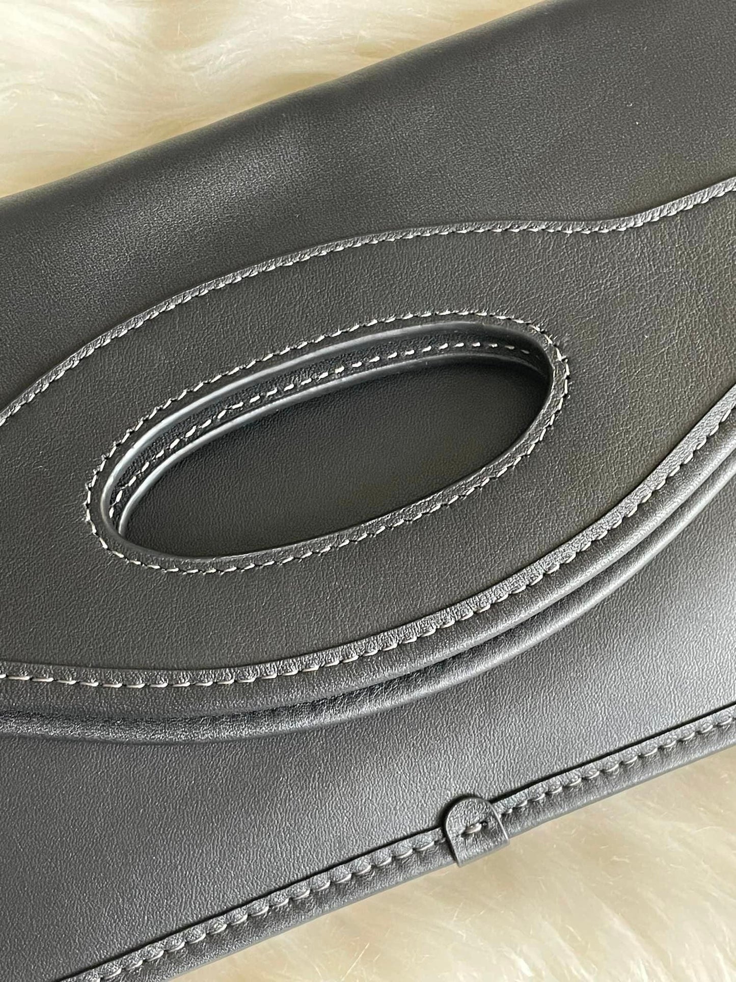 Coach Foldover Cut Out Clutch Crossbody