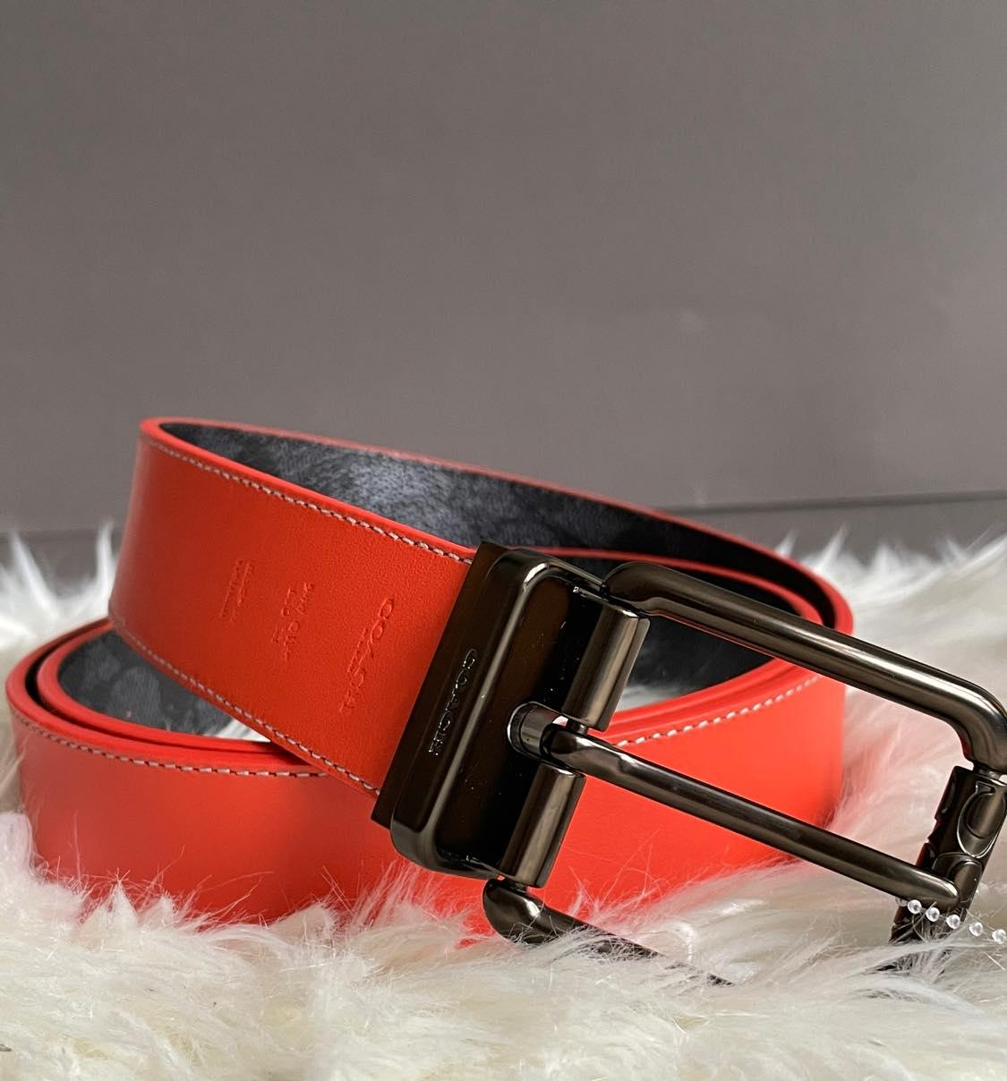 Coach Roller Buckle Cut to Size Reversible Belt