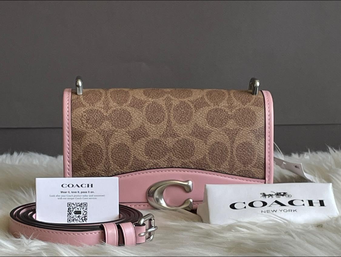 Coach Lunar Year Bandit Crossbody in Colorblock Signature Canvas with Rabbit Charm
