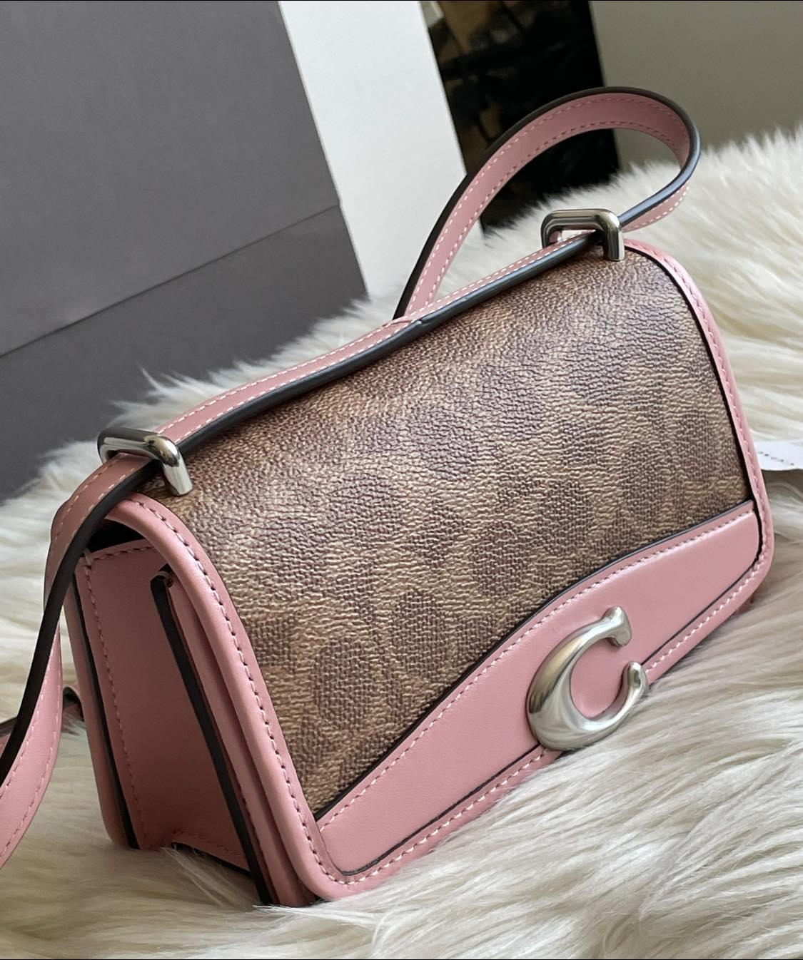 Coach Lunar Year Bandit Crossbody in Colorblock Signature Canvas with Rabbit Charm