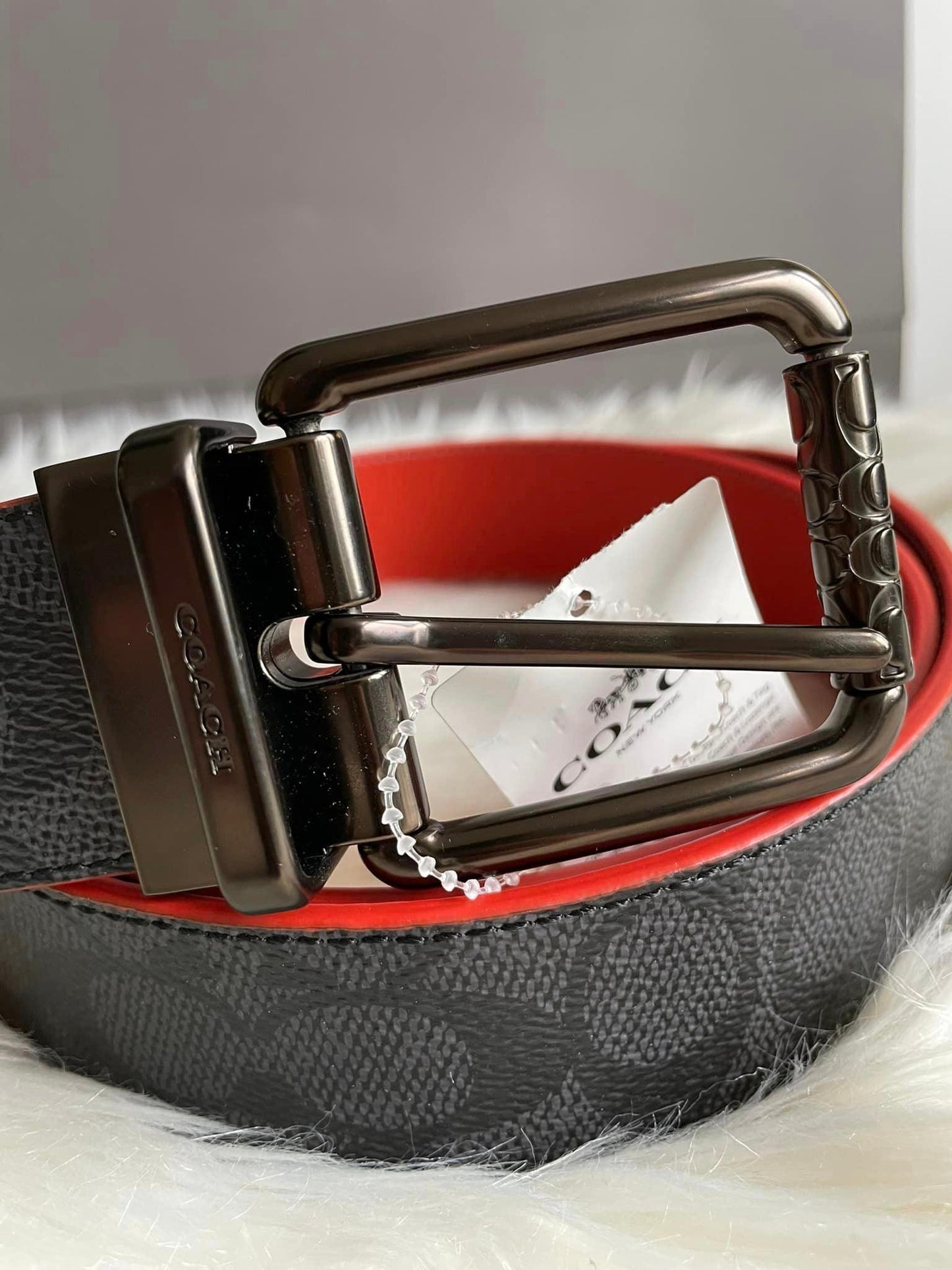 Coach Roller Buckle Cut to Size Reversible Belt