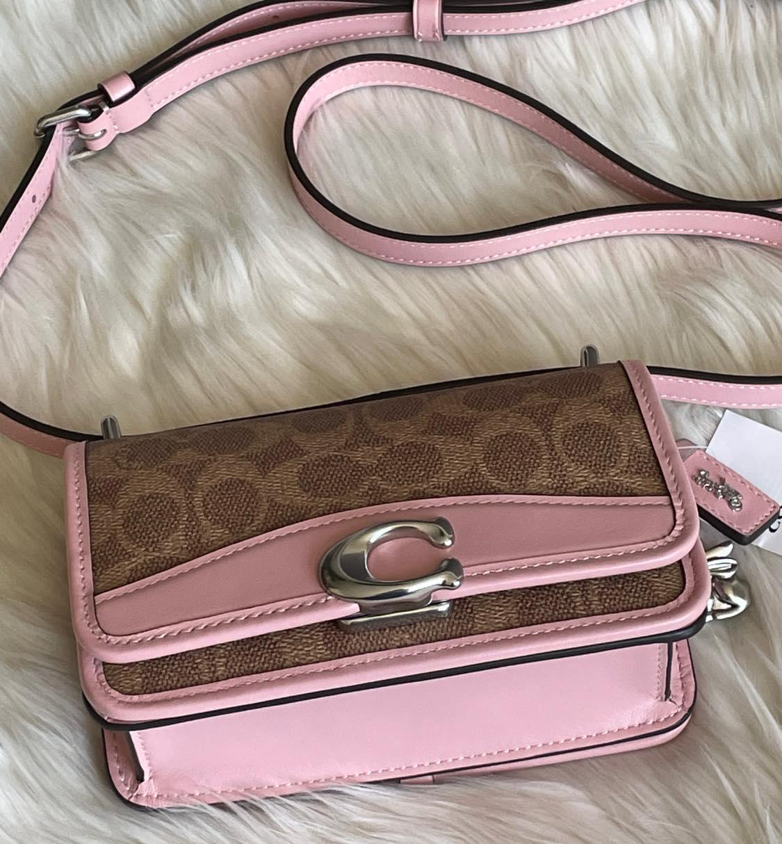 Coach Lunar Year Bandit Crossbody in Colorblock Signature Canvas with Rabbit Charm