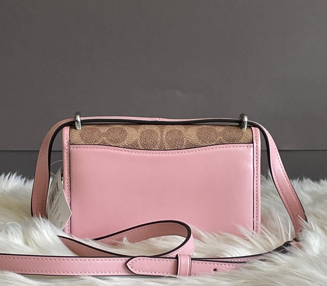 Coach Lunar Year Bandit Crossbody in Colorblock Signature Canvas with Rabbit Charm